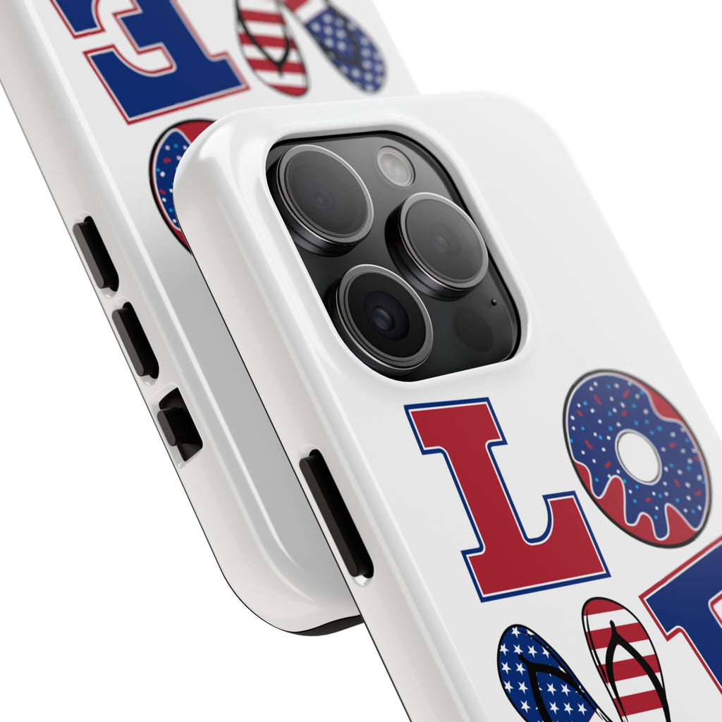 Patriotic Love Phone Case – Tough, Durable Design for All Occasions