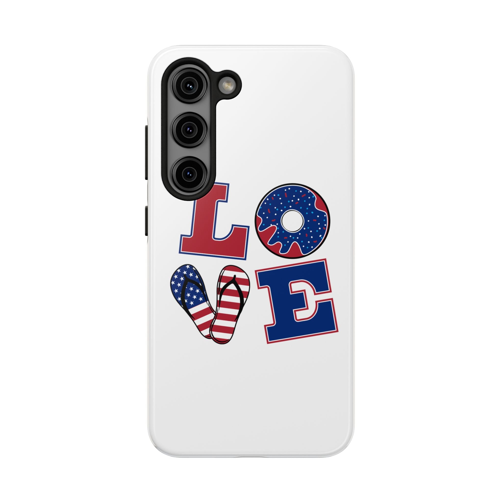 Patriotic Love Phone Case – Tough, Durable Design for All Occasions