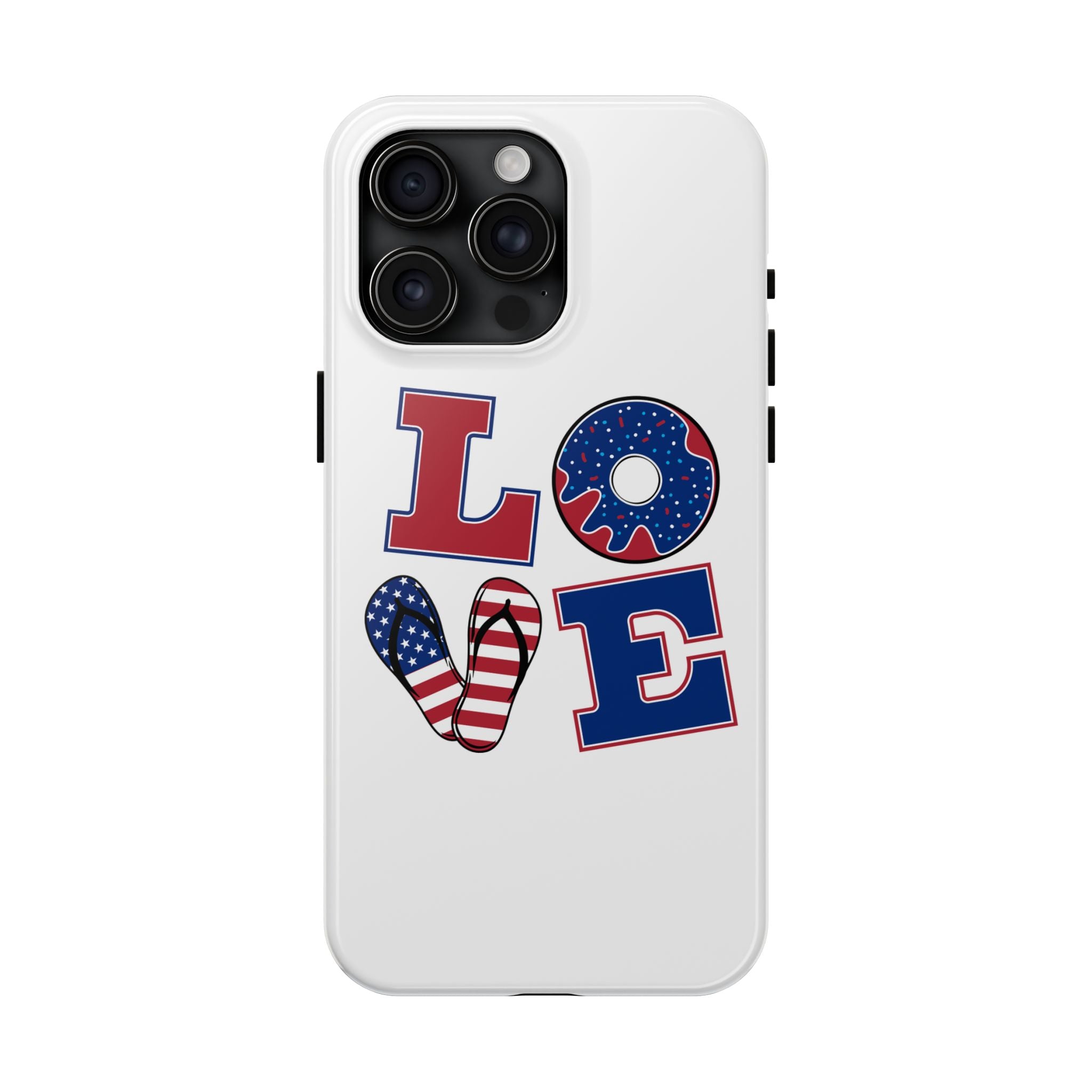 Patriotic Love Phone Case – Tough, Durable Design for All Occasions
