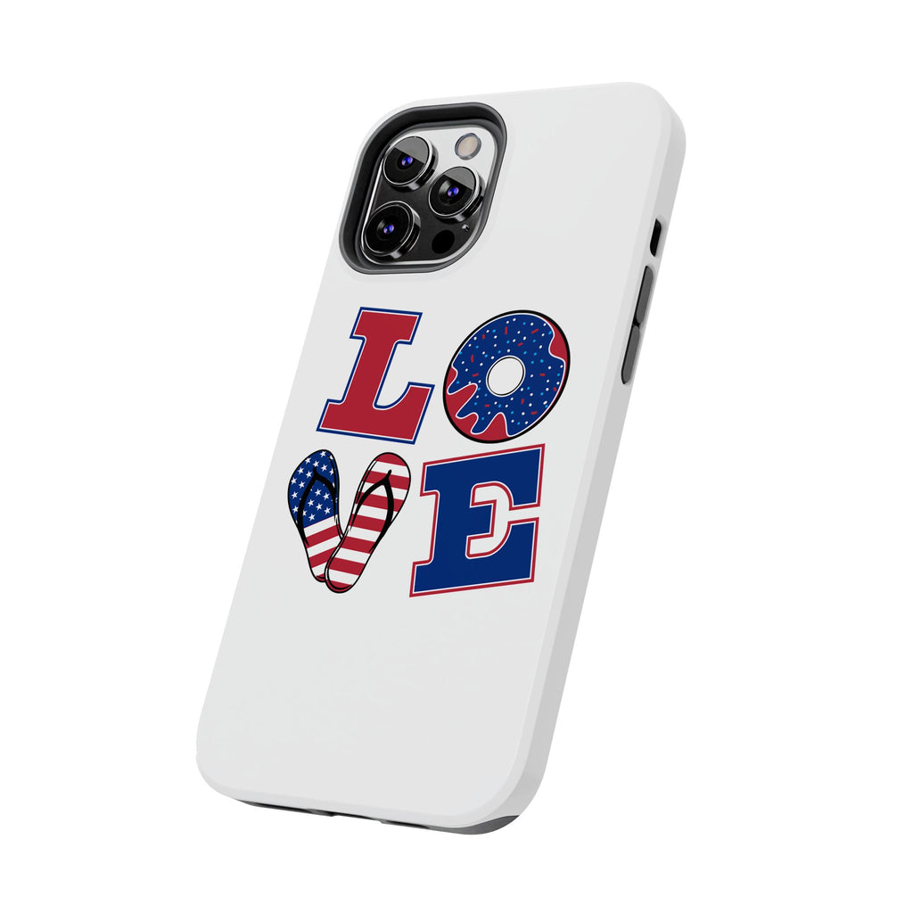 Patriotic Love Phone Case – Tough, Durable Design for All Occasions