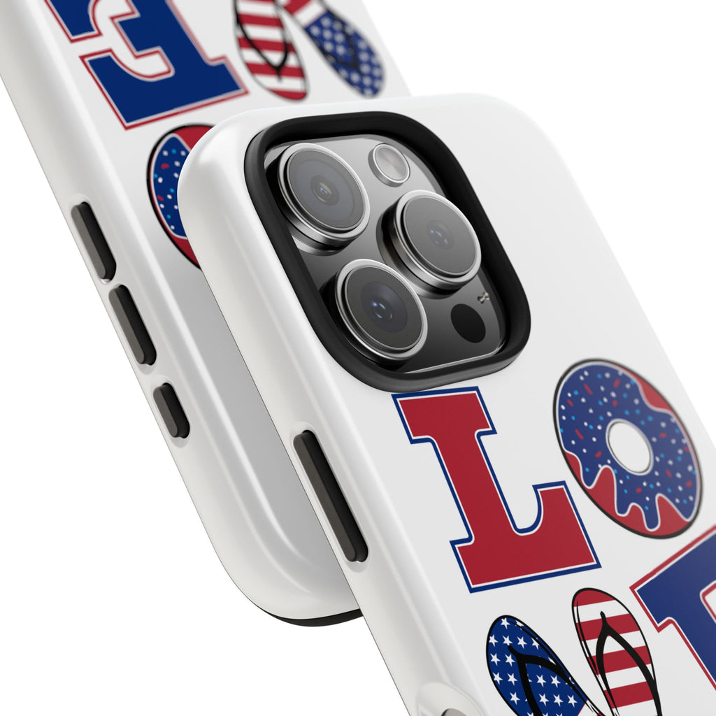 Patriotic Love Phone Case – Tough, Durable Design for All Occasions