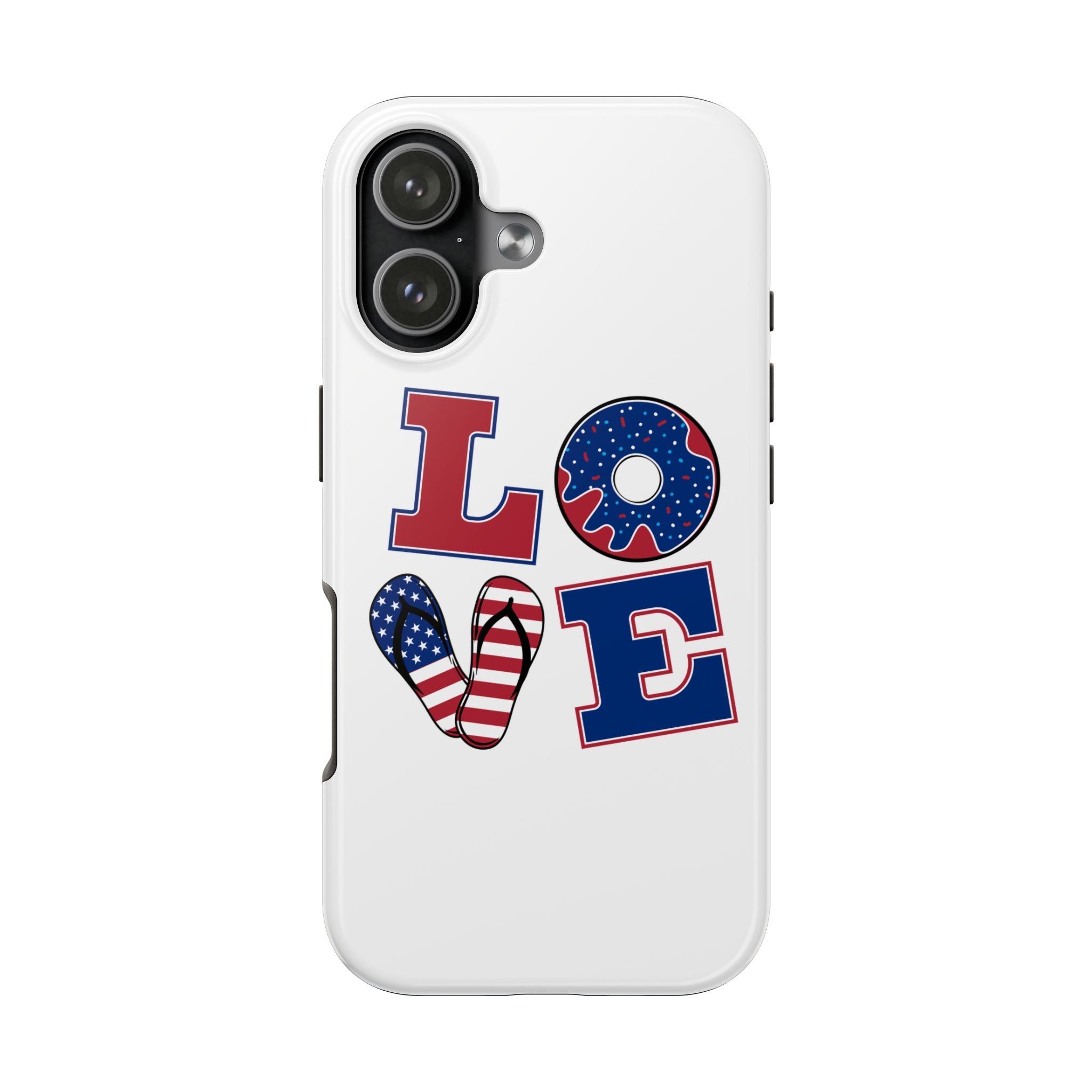 Patriotic Love Phone Case – Tough, Durable Design for All Occasions