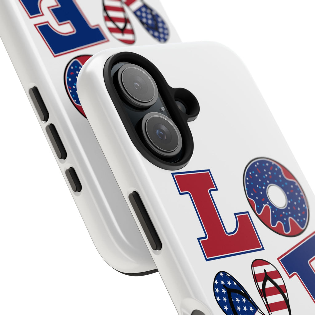 Patriotic Love Phone Case – Tough, Durable Design for All Occasions