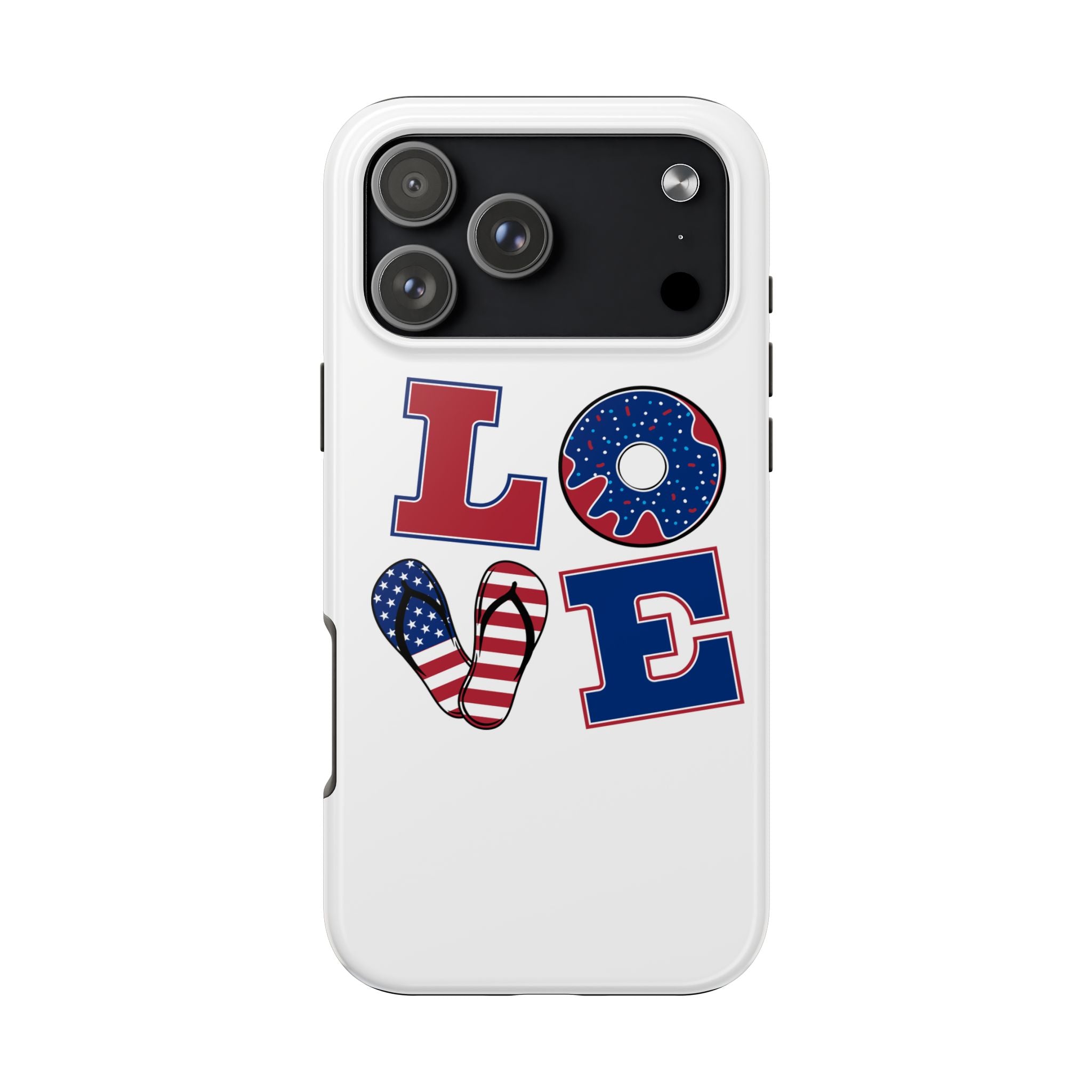 Patriotic Love Phone Case – Tough, Durable Design for All Occasions