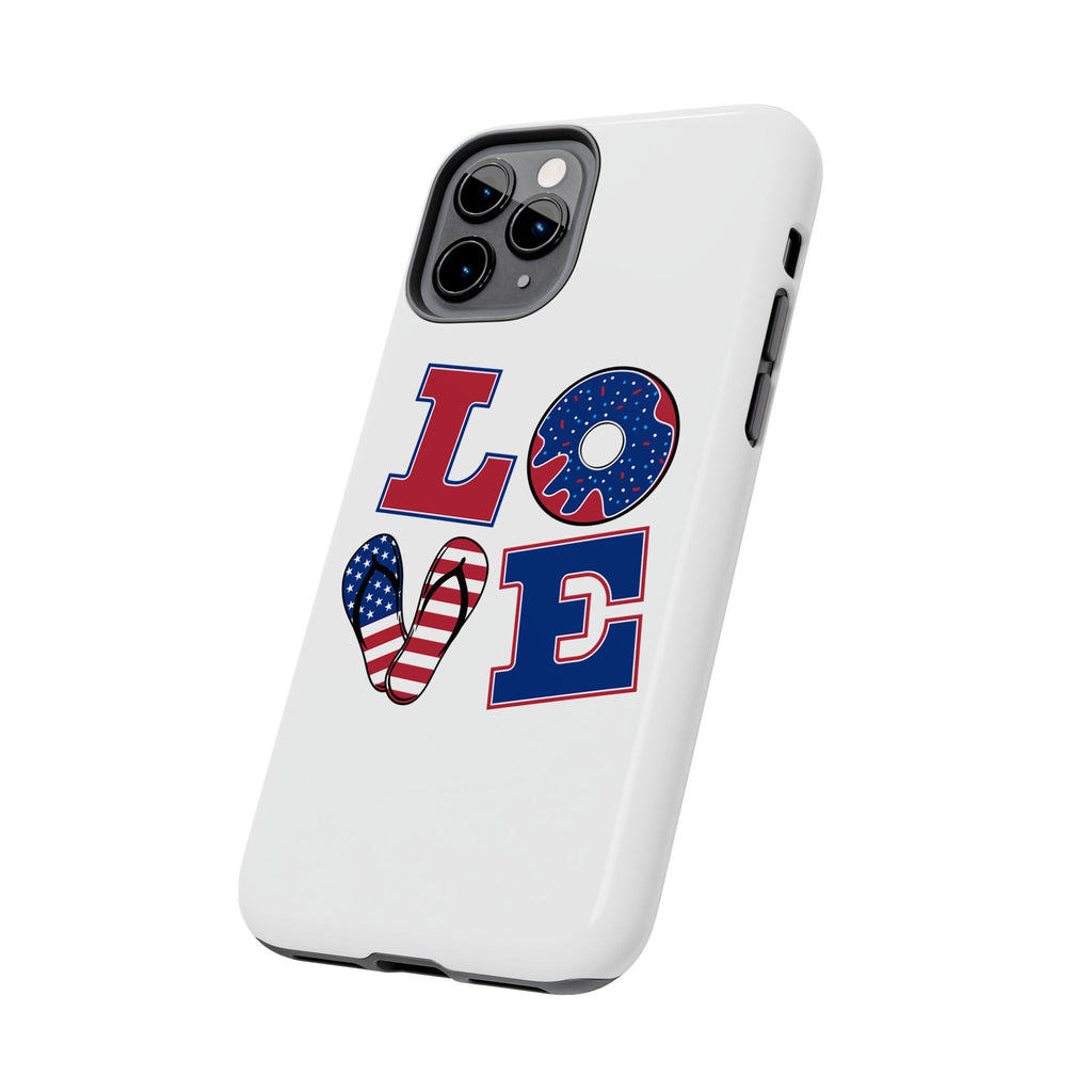 Patriotic Love Phone Case – Tough, Durable Design for All Occasions
