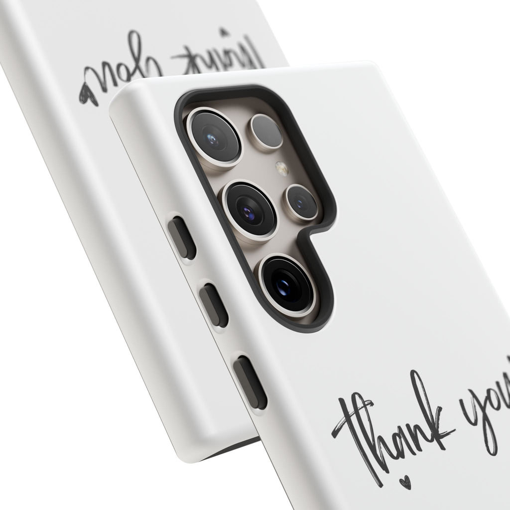 Thank You Phone Case – Stylish & Durable Protection