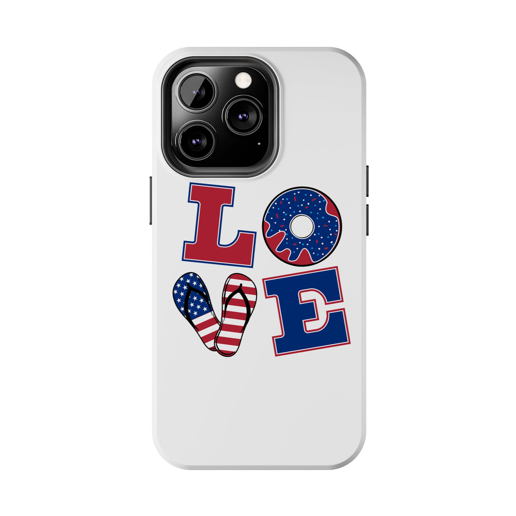 Patriotic Love Phone Case – Tough, Durable Design for All Occasions