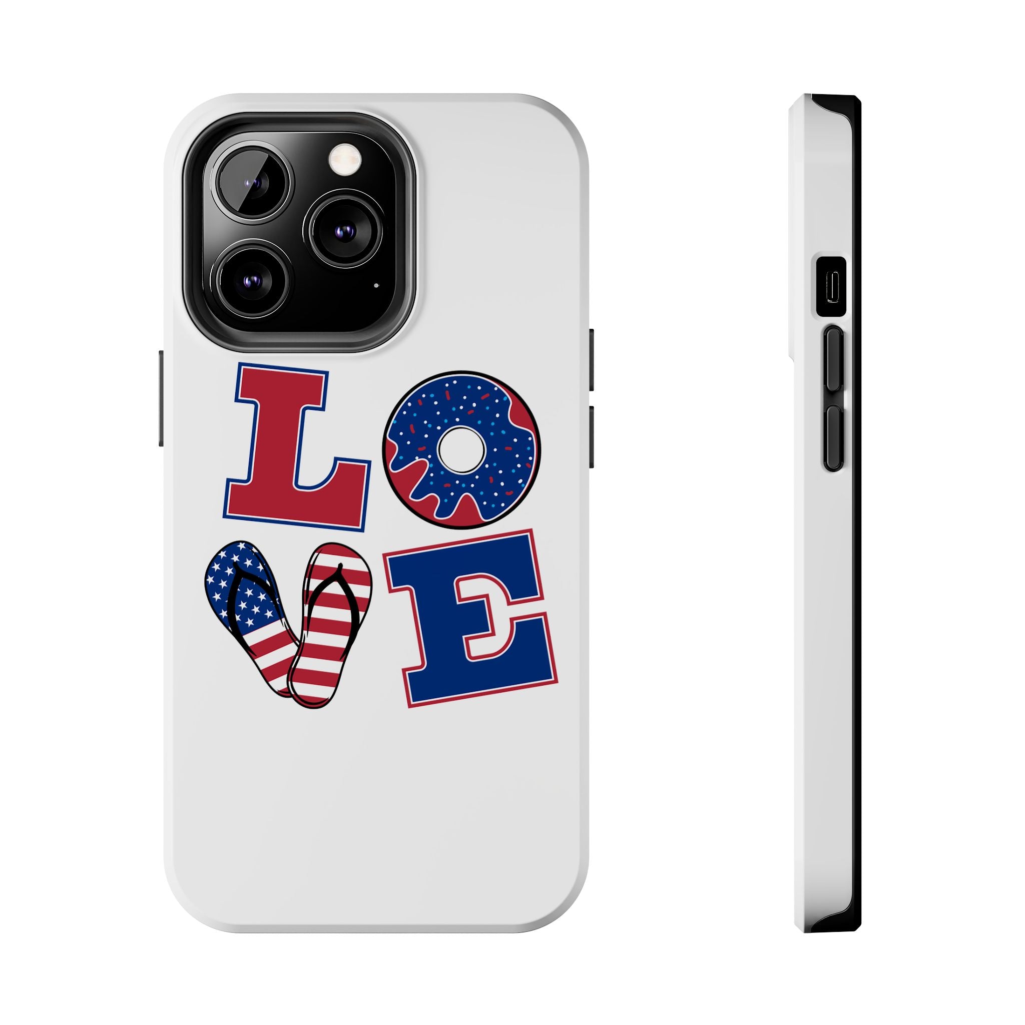 Patriotic Love Phone Case – Tough, Durable Design for All Occasions