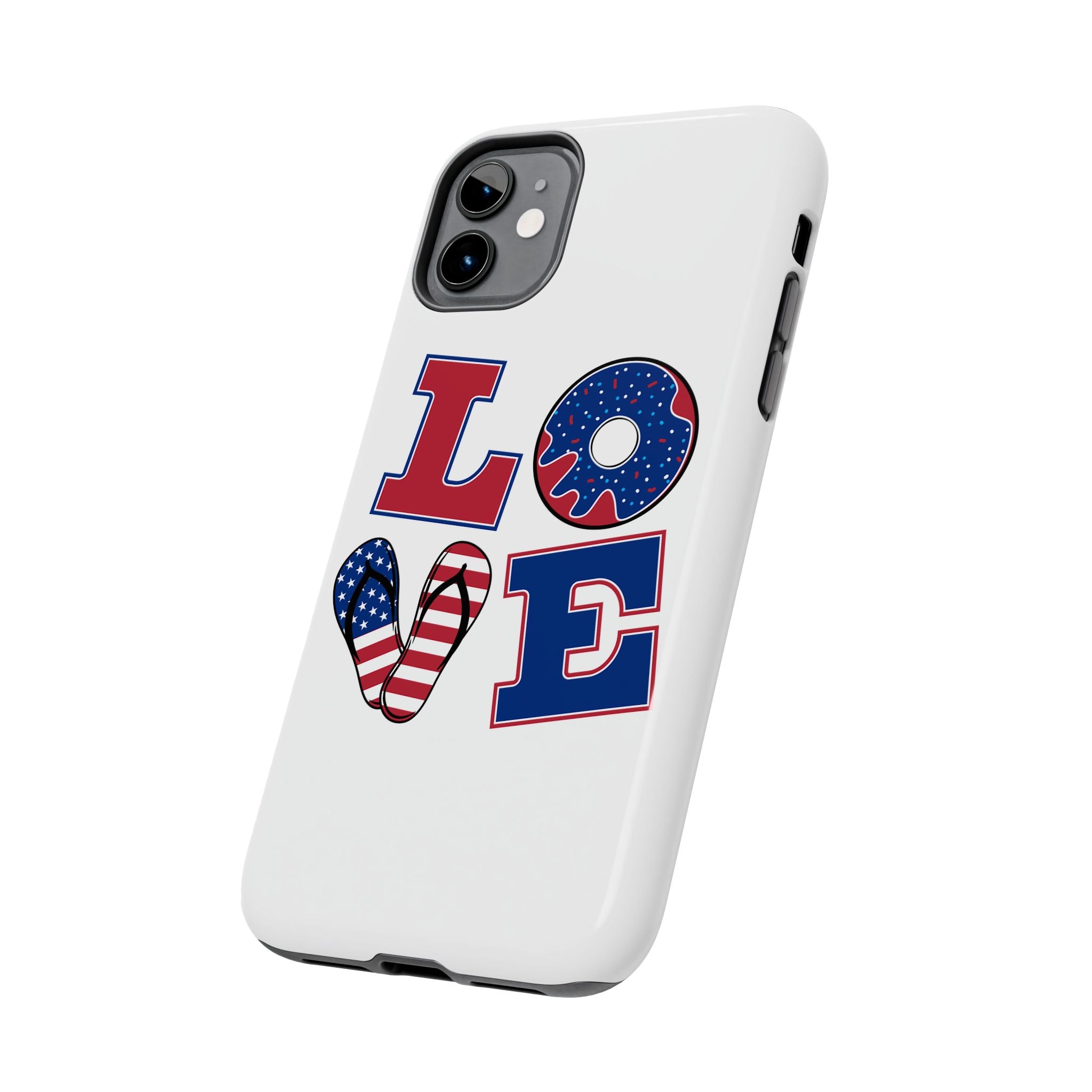 Patriotic Love Phone Case – Tough, Durable Design for All Occasions