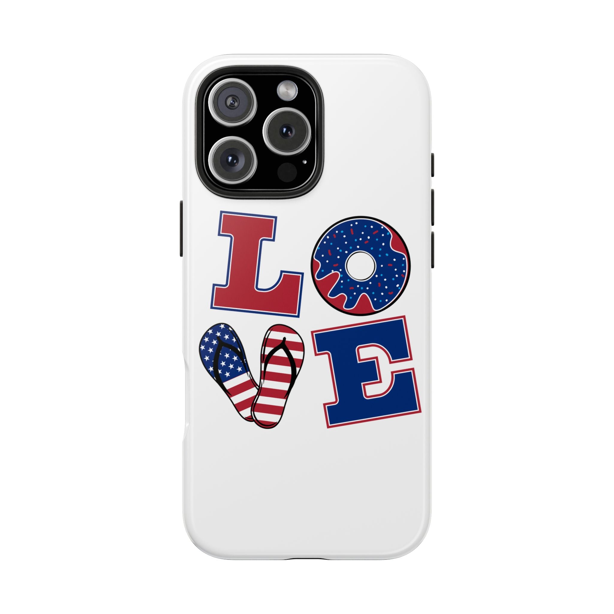 Patriotic Love Phone Case – Tough, Durable Design for All Occasions