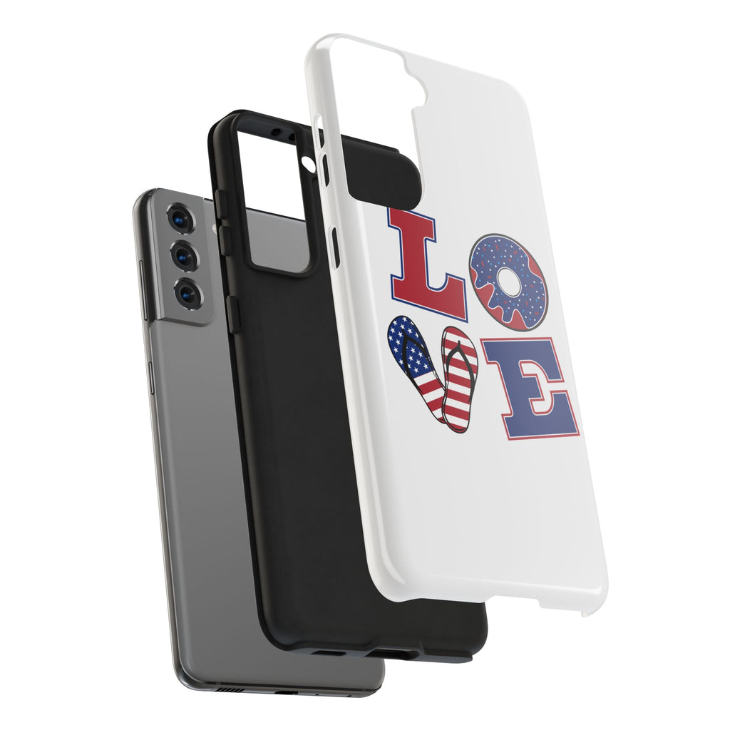 Patriotic Love Phone Case – Tough, Durable Design for All Occasions