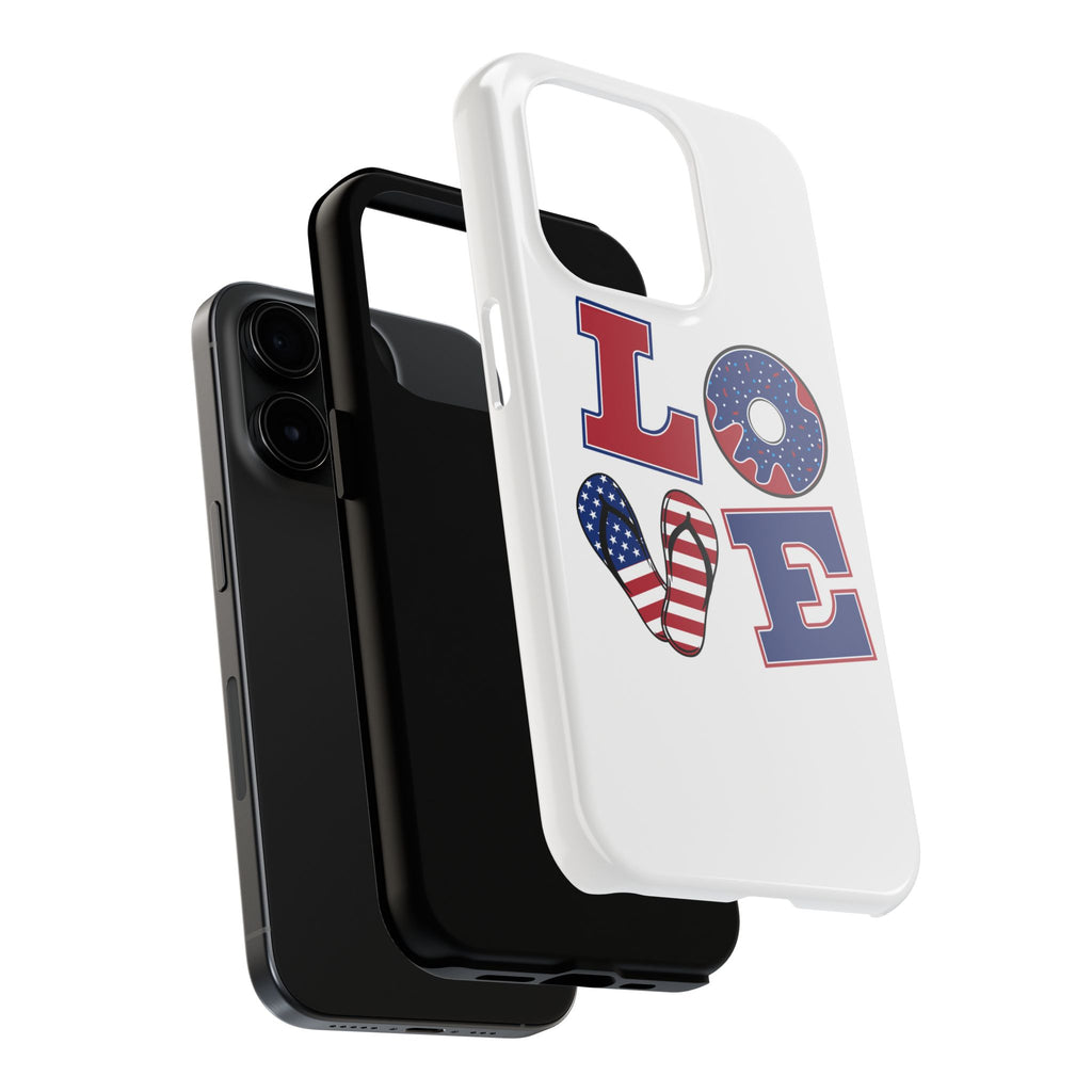 Patriotic Love Phone Case – Tough, Durable Design for All Occasions