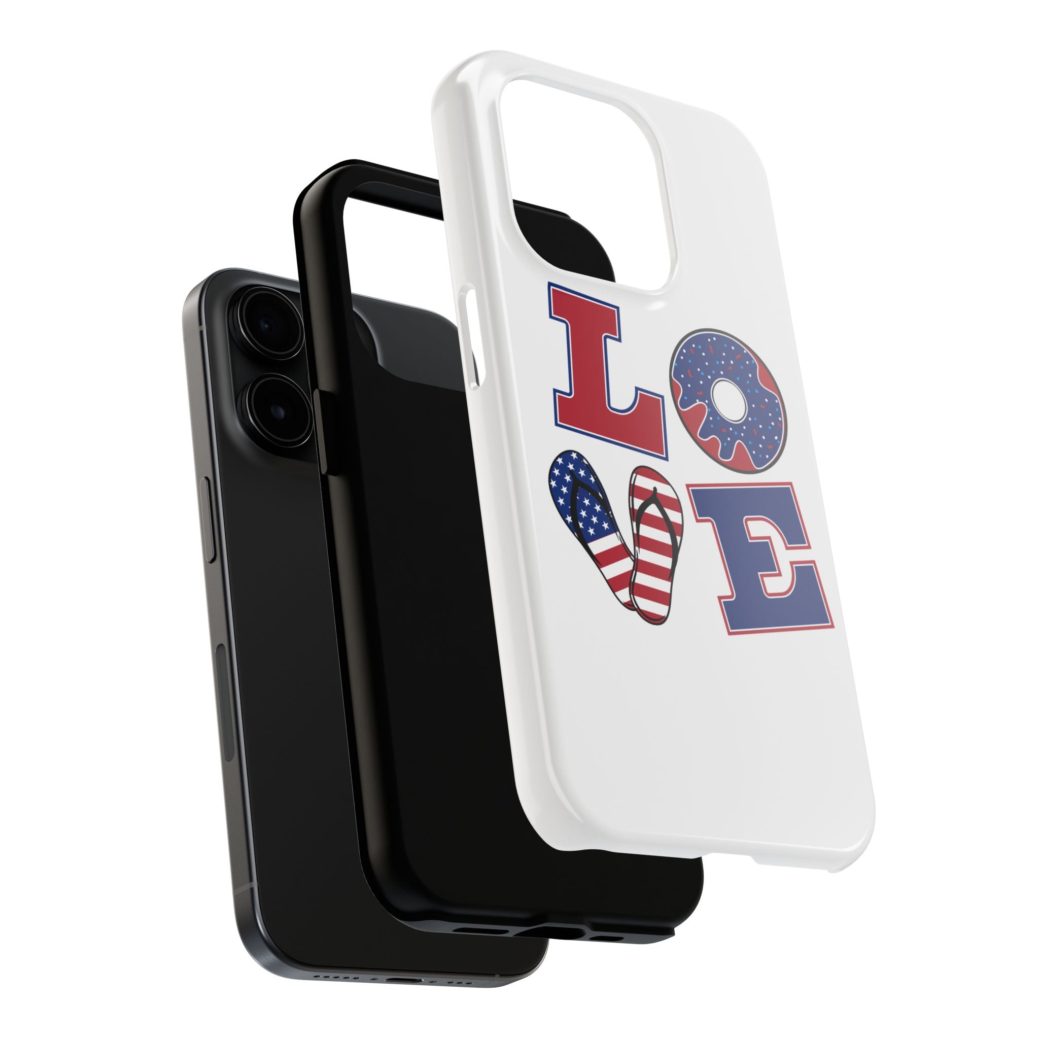 Patriotic Love Phone Case – Tough, Durable Design for All Occasions