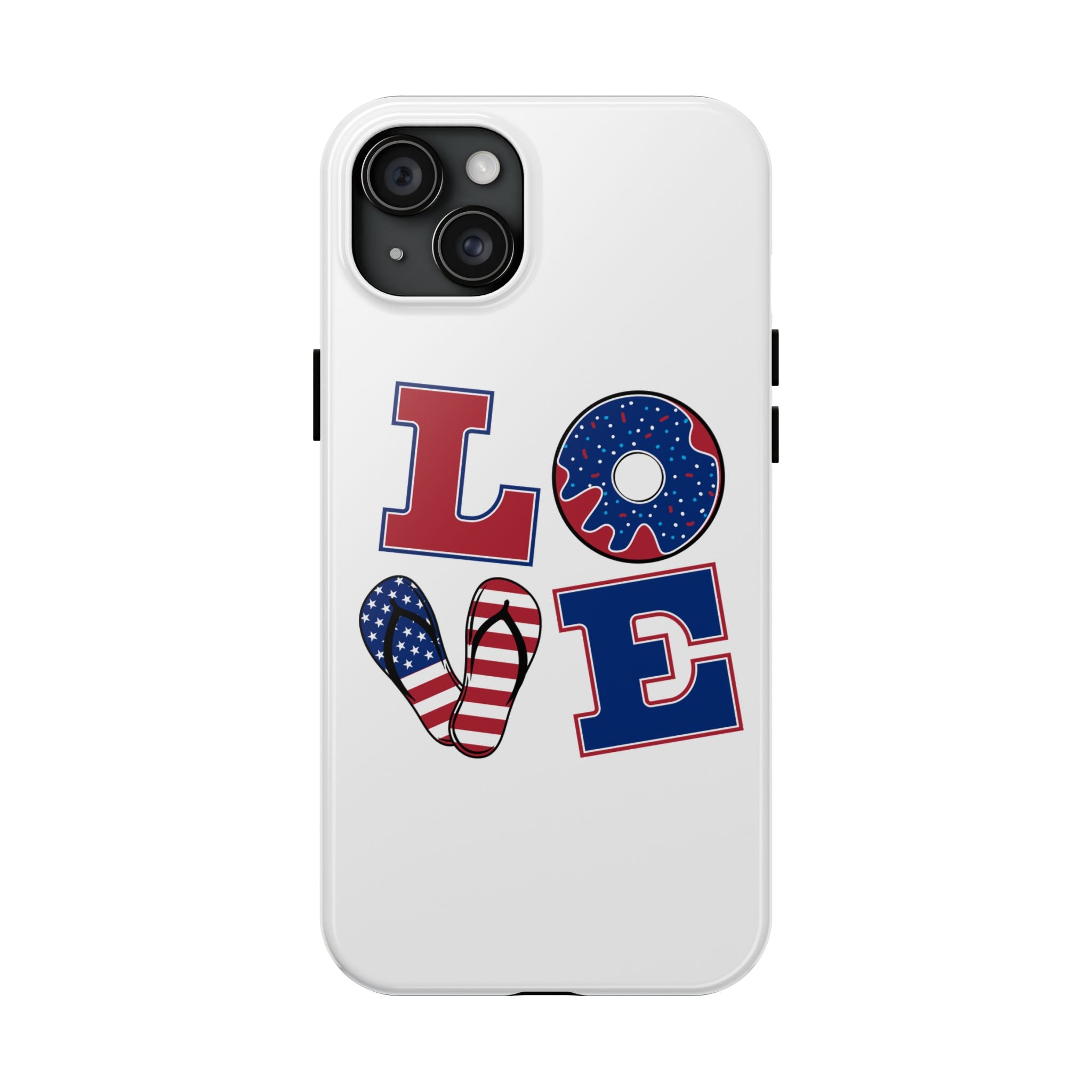 Patriotic Love Phone Case – Tough, Durable Design for All Occasions