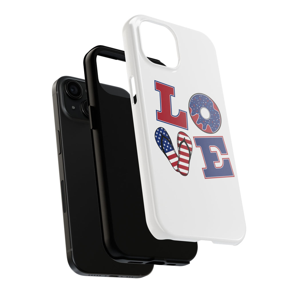 Patriotic Love Phone Case – Tough, Durable Design for All Occasions