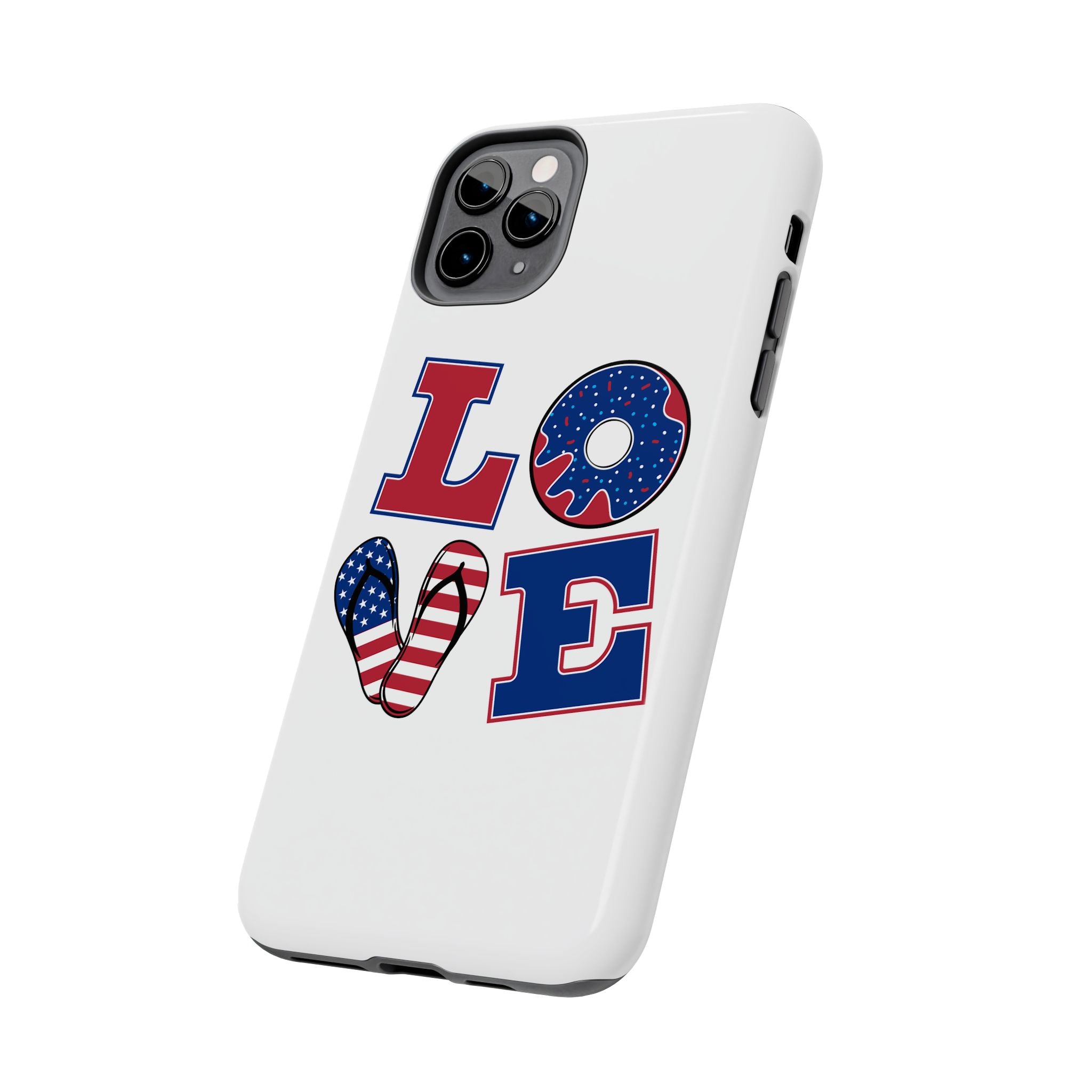Patriotic Love Phone Case – Tough, Durable Design for All Occasions
