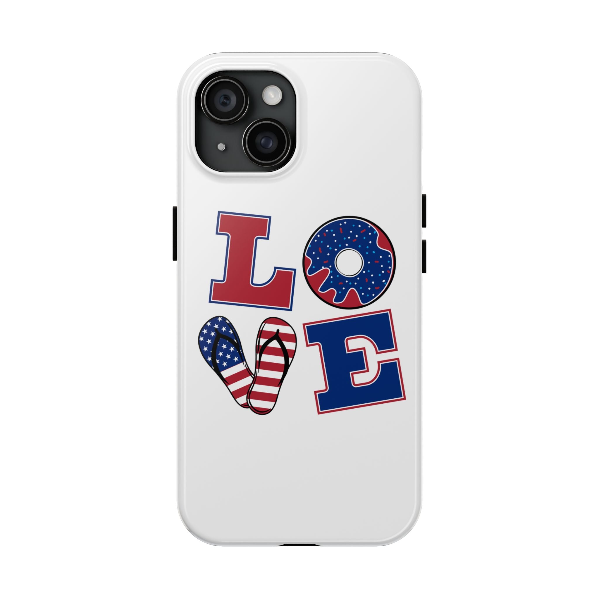 Patriotic Love Phone Case – Tough, Durable Design for All Occasions