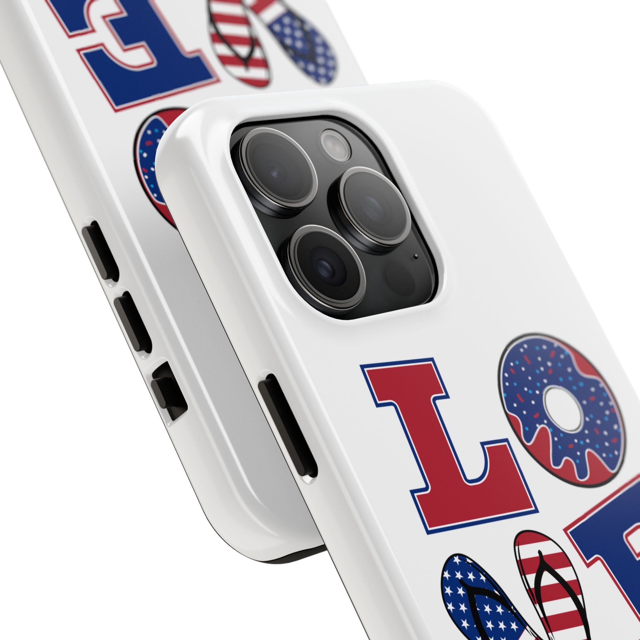 Patriotic Love Phone Case – Tough, Durable Design for All Occasions