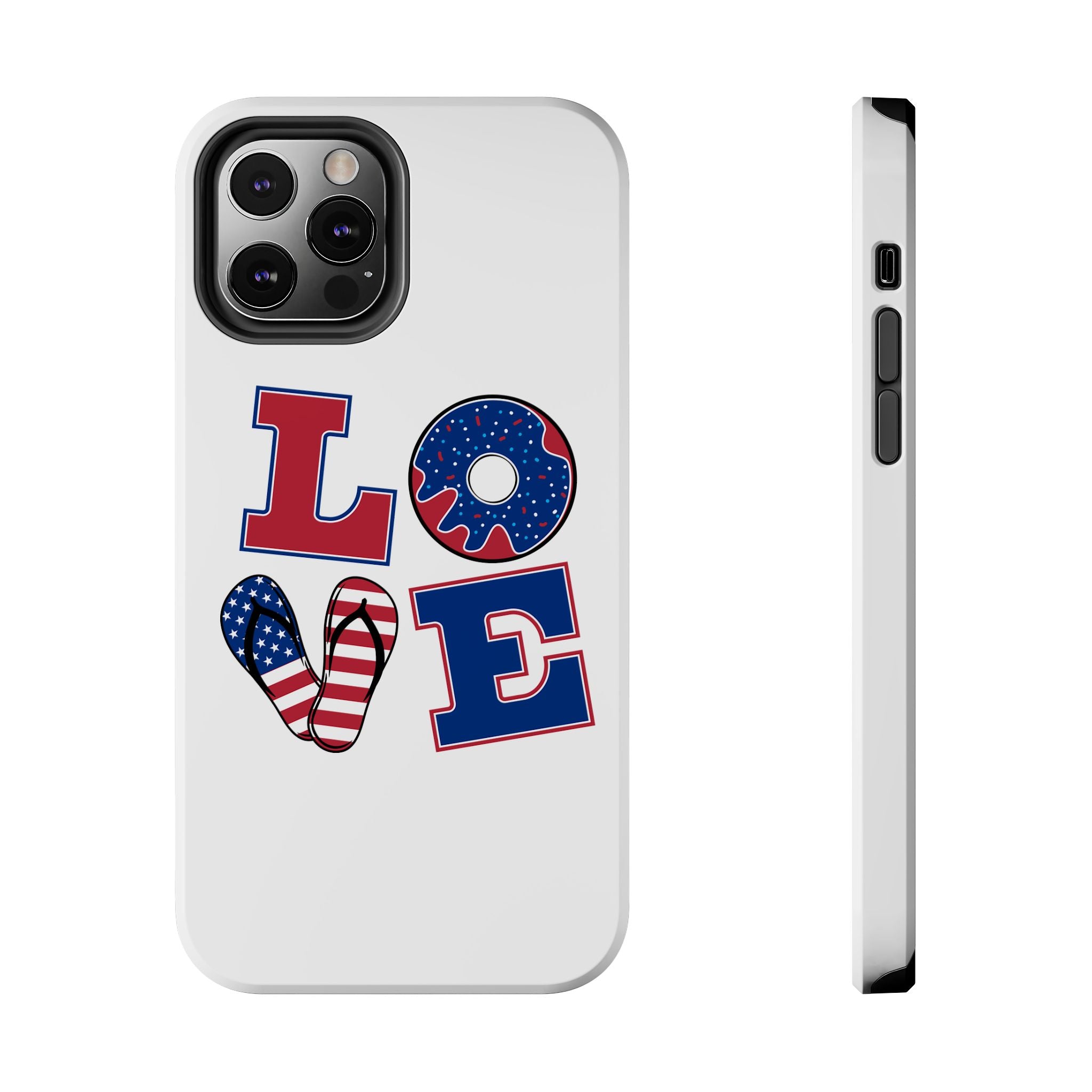 Patriotic Love Phone Case – Tough, Durable Design for All Occasions