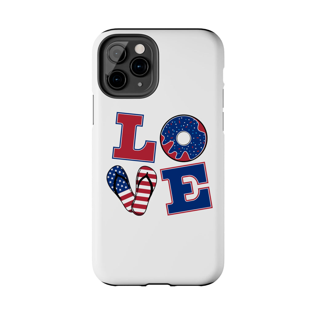 Patriotic Love Phone Case – Tough, Durable Design for All Occasions