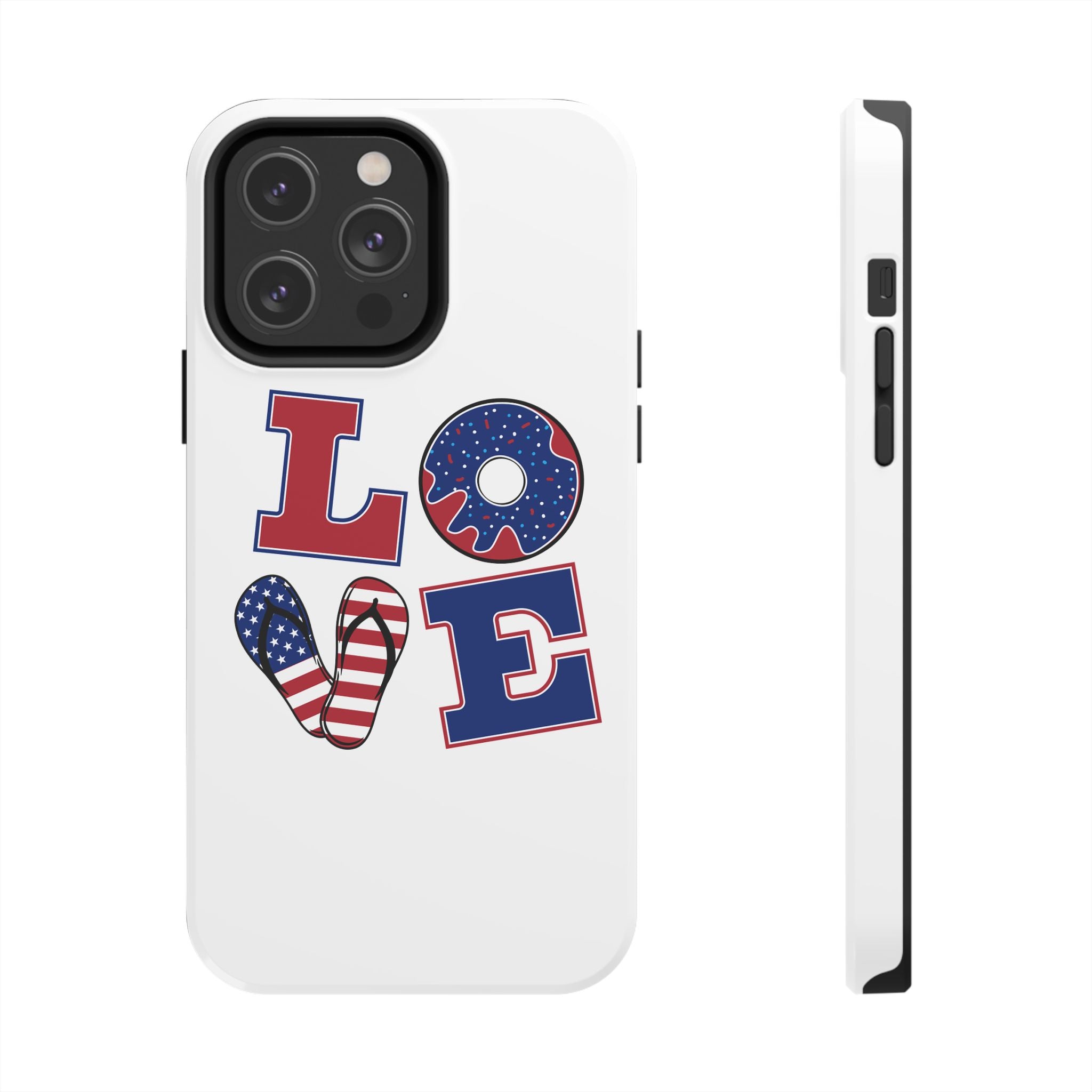 Patriotic Love Phone Case – Tough, Durable Design for All Occasions