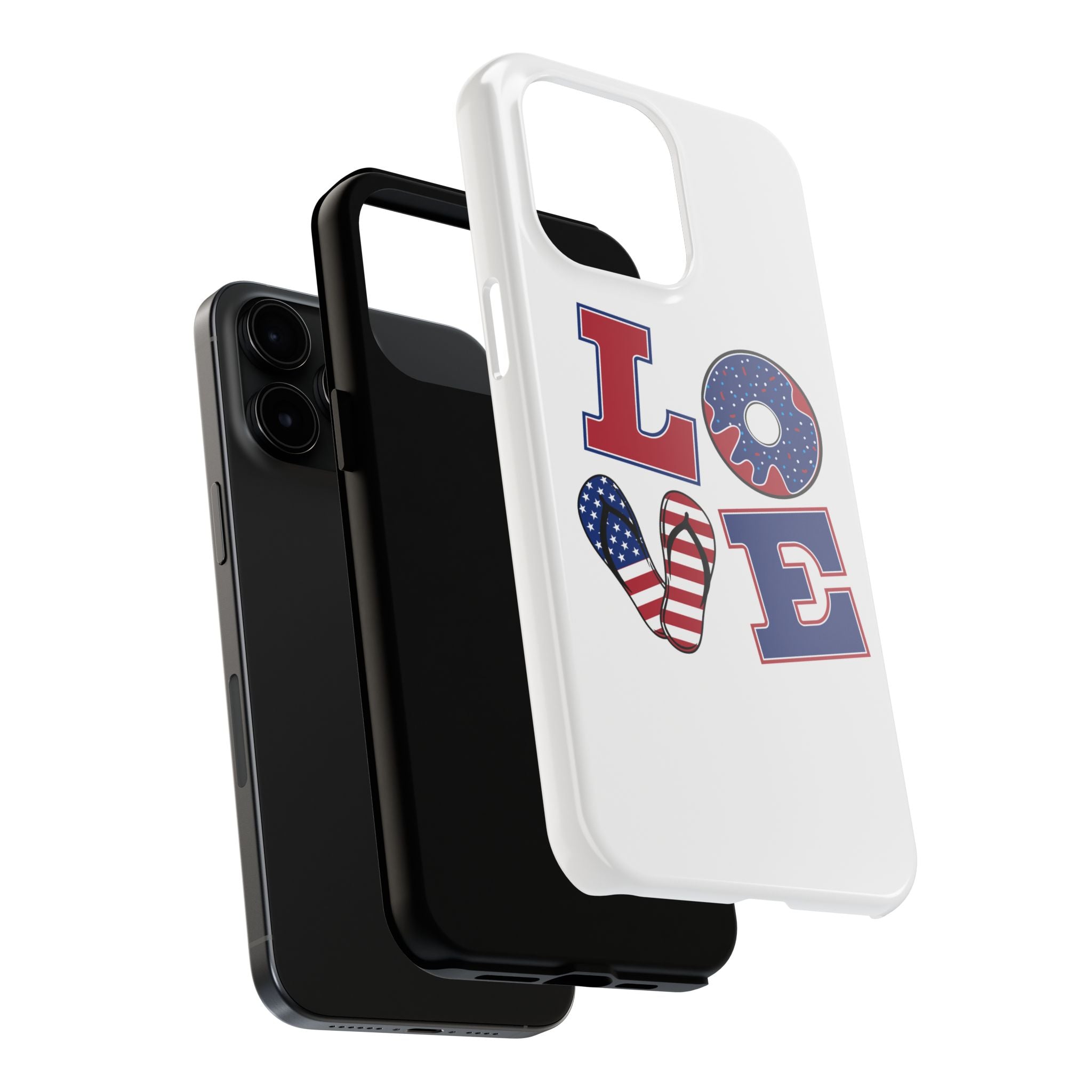 Patriotic Love Phone Case – Tough, Durable Design for All Occasions