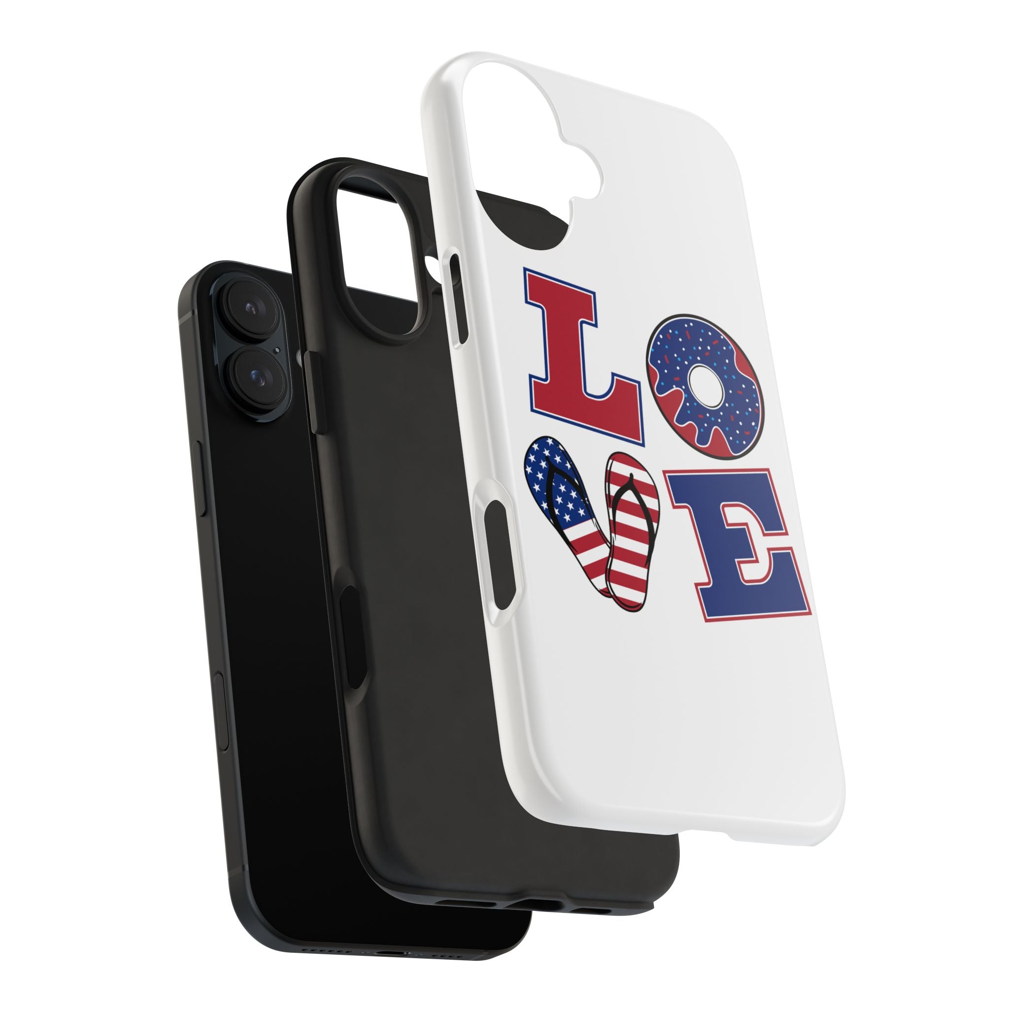 Patriotic Love Phone Case – Tough, Durable Design for All Occasions