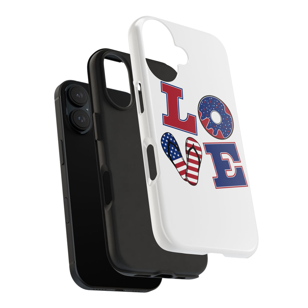 Patriotic Love Phone Case – Tough, Durable Design for All Occasions