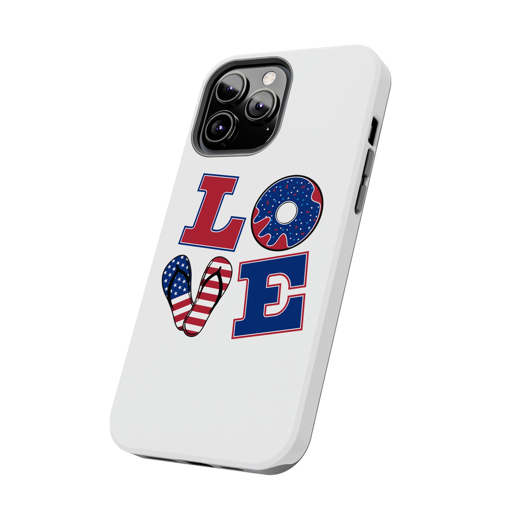 Patriotic Love Phone Case – Tough, Durable Design for All Occasions