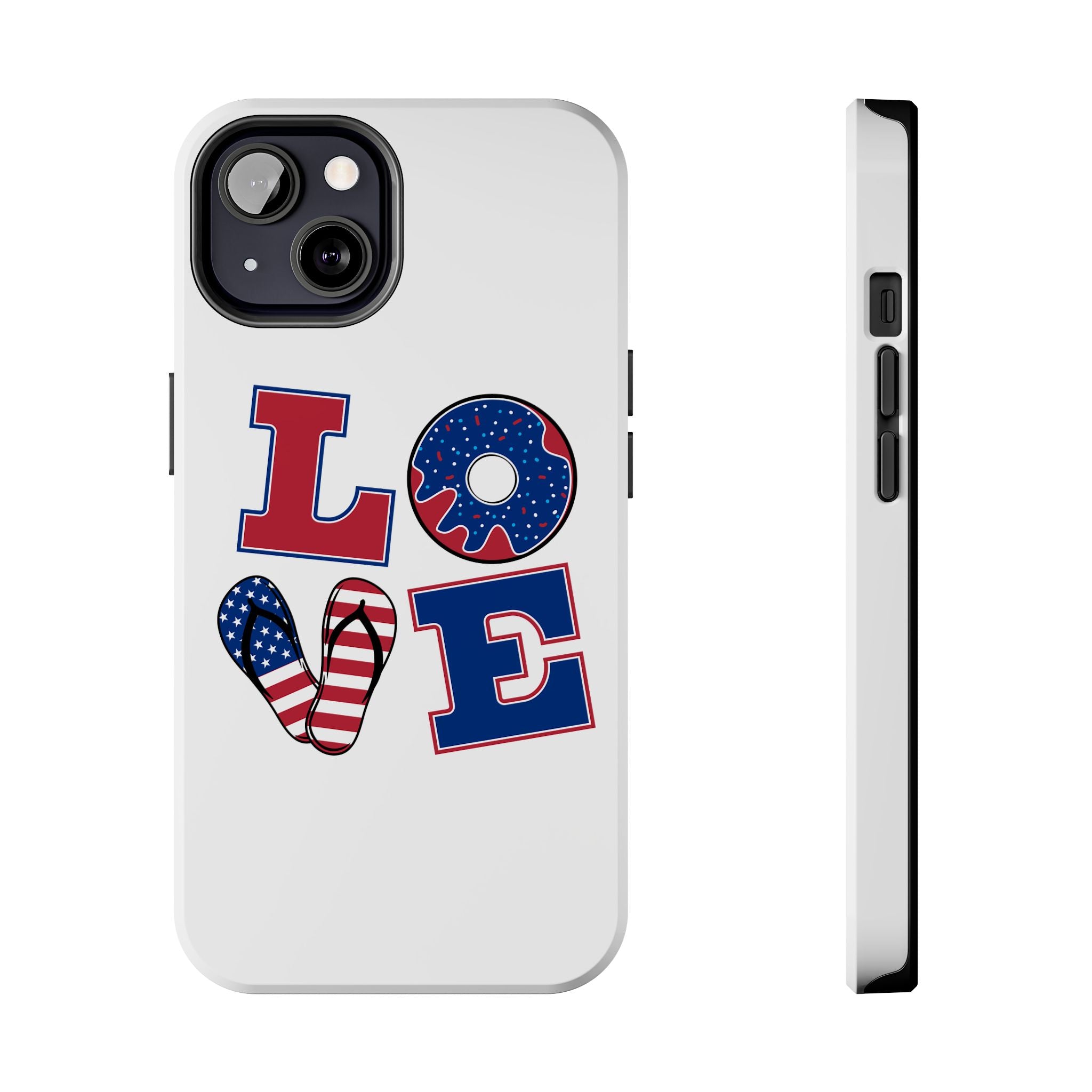 Patriotic Love Phone Case – Tough, Durable Design for All Occasions