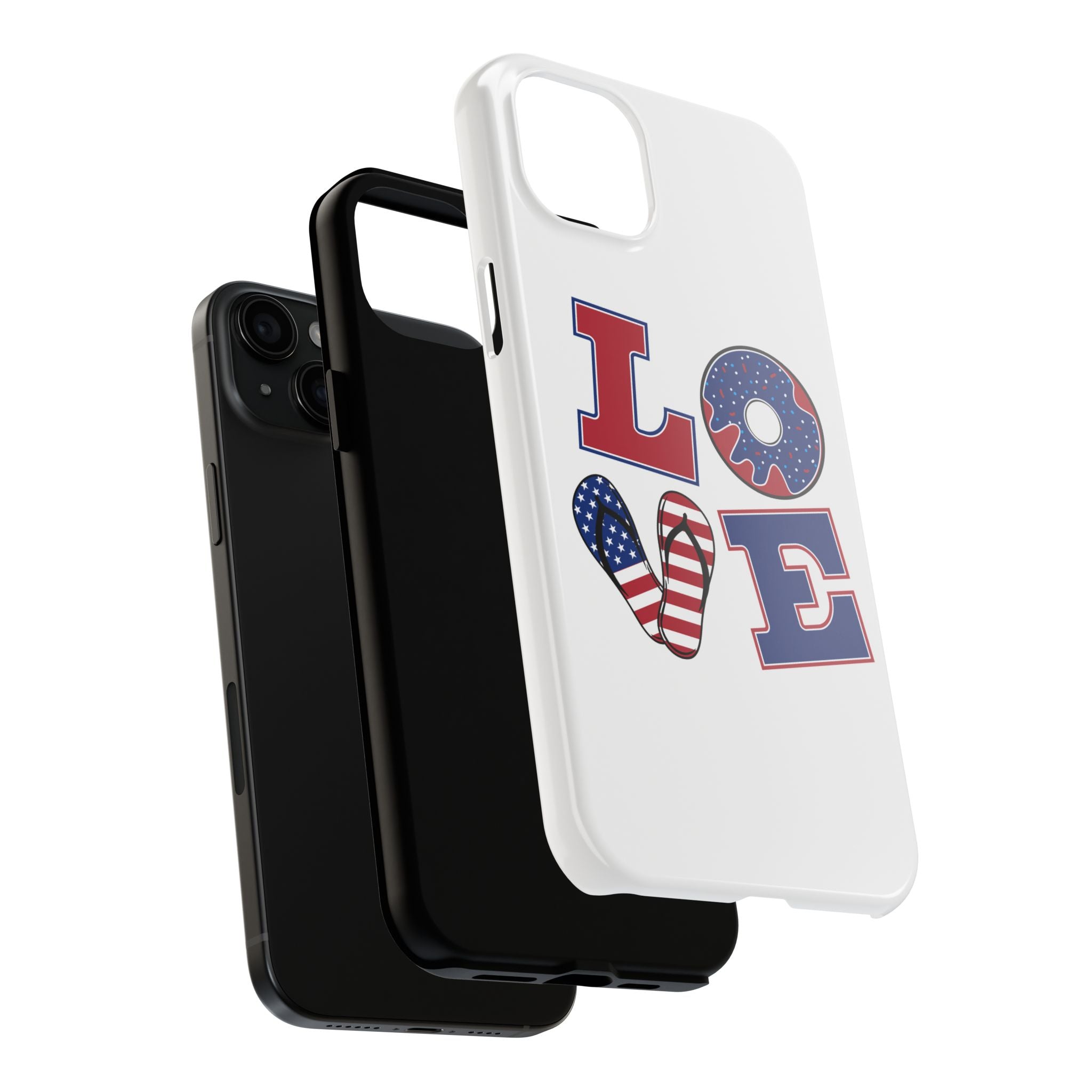 Patriotic Love Phone Case – Tough, Durable Design for All Occasions