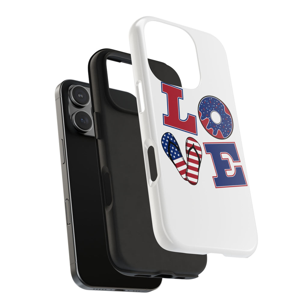 Patriotic Love Phone Case – Tough, Durable Design for All Occasions