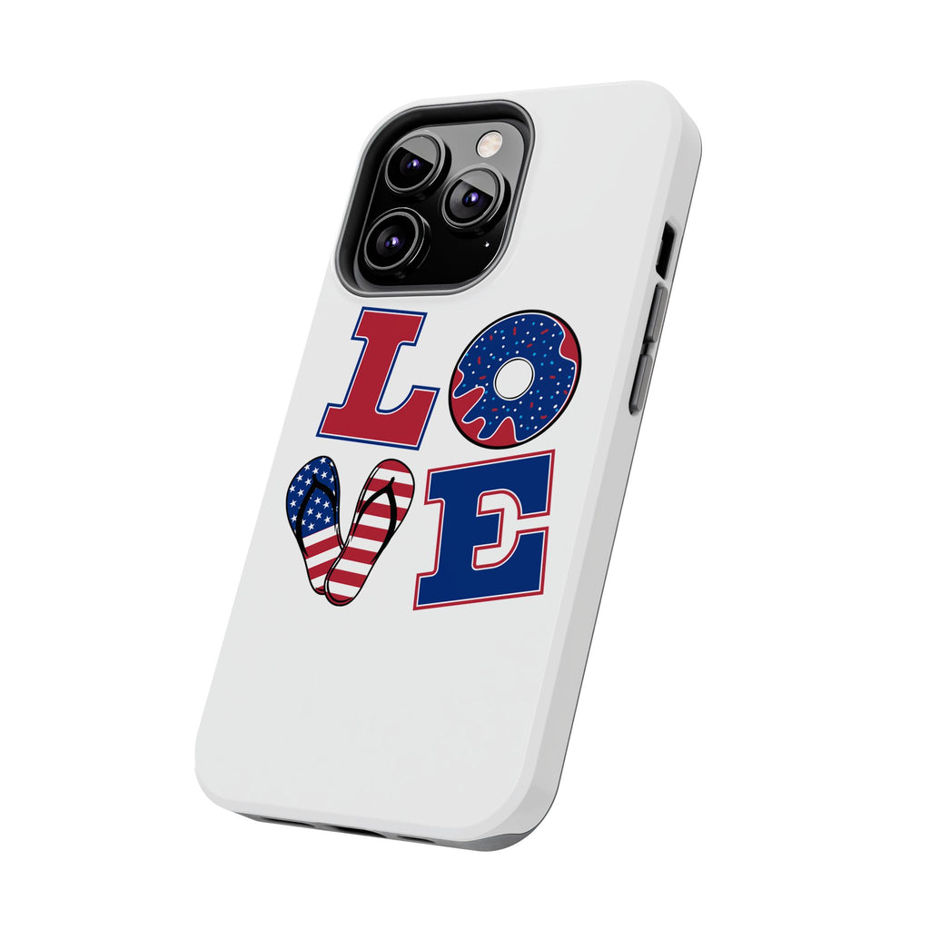 Patriotic Love Phone Case – Tough, Durable Design for All Occasions