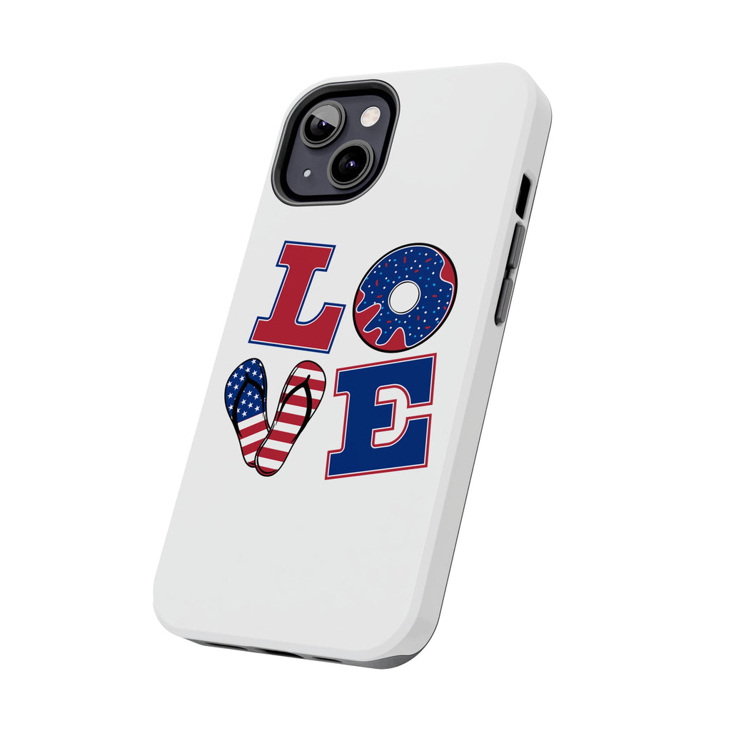 Patriotic Love Phone Case – Tough, Durable Design for All Occasions