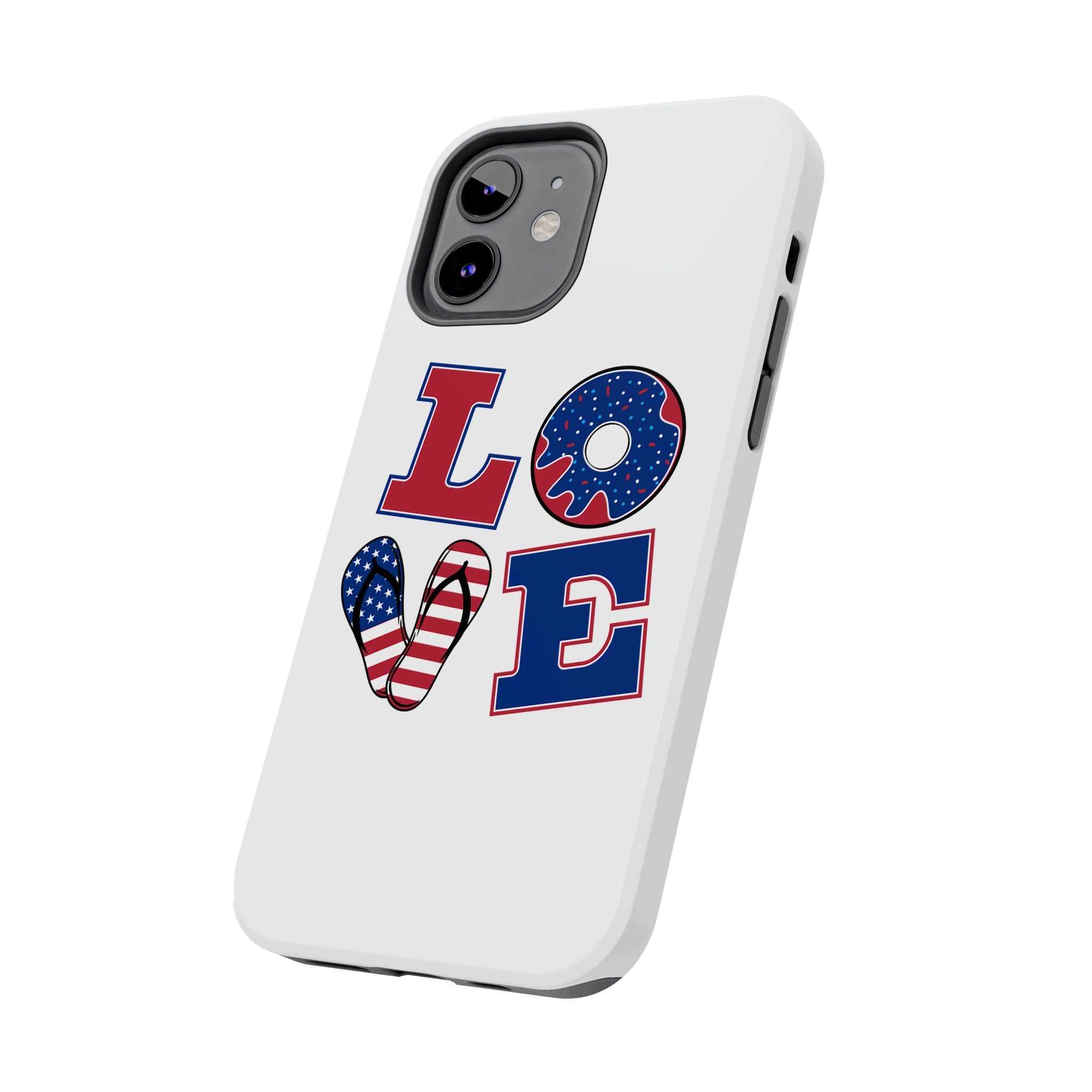 Patriotic Love Phone Case – Tough, Durable Design for All Occasions