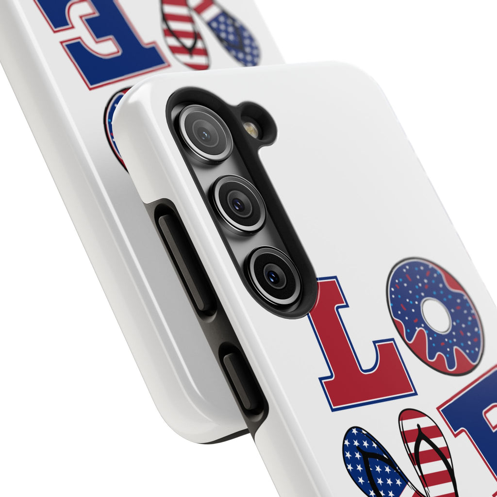 Patriotic Love Phone Case – Tough, Durable Design for All Occasions