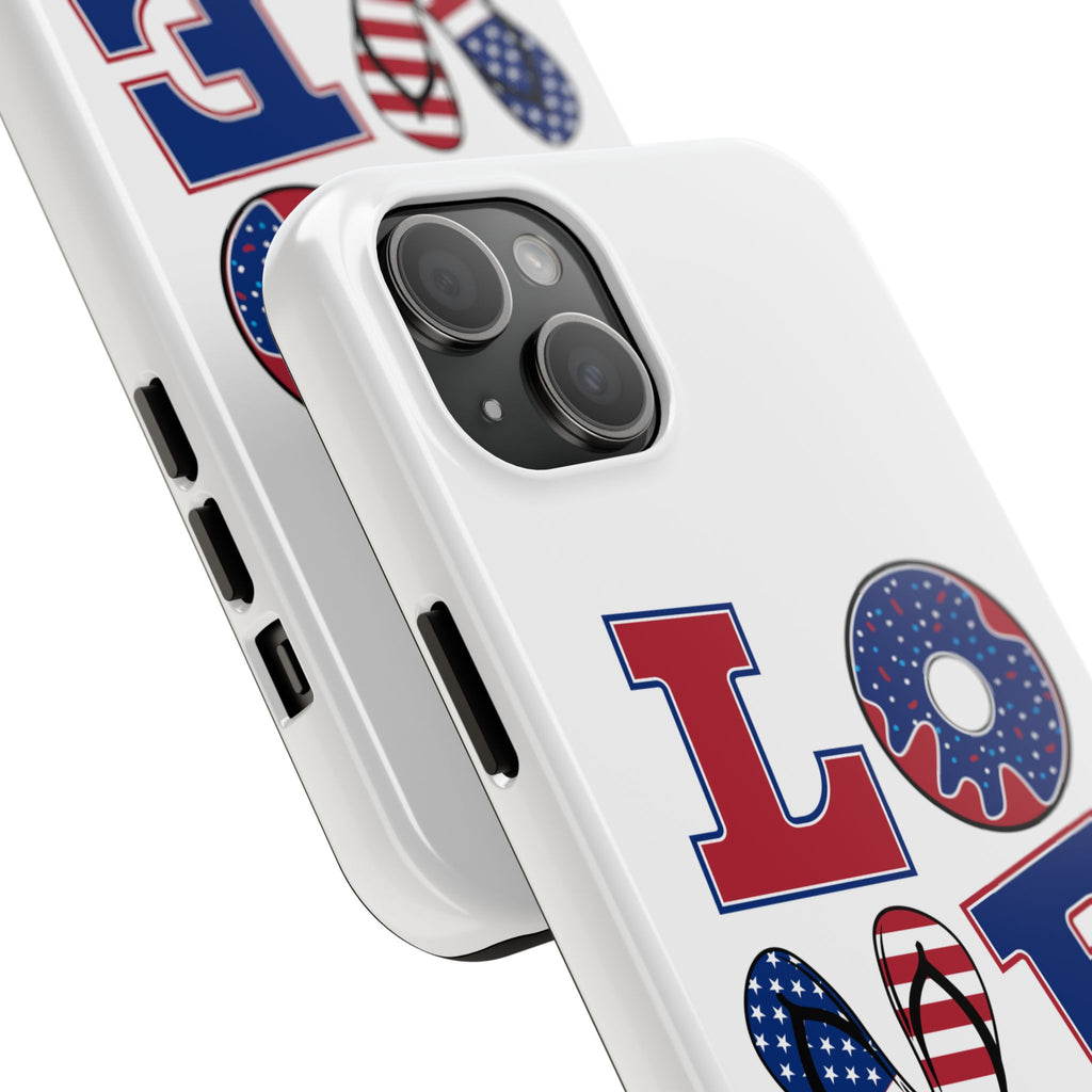 Patriotic Love Phone Case – Tough, Durable Design for All Occasions