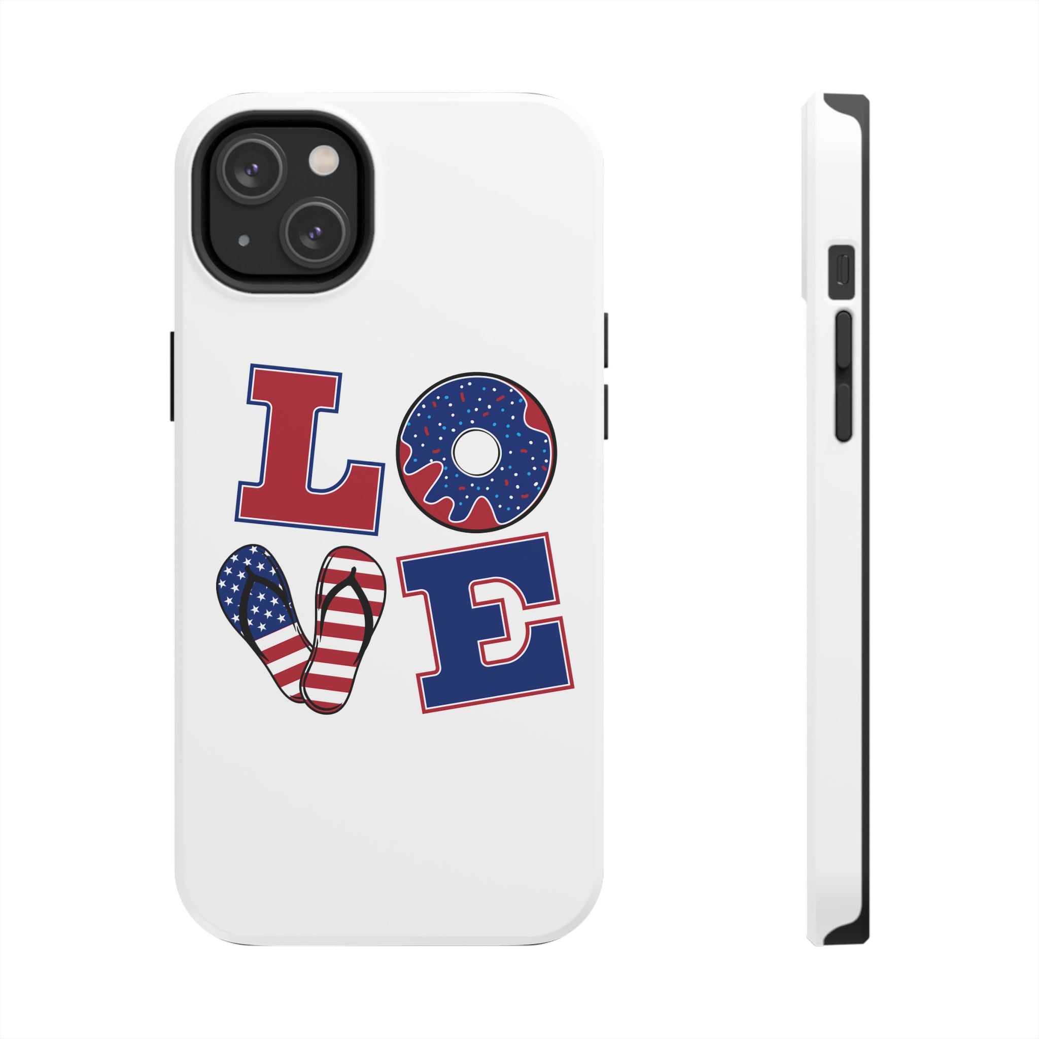 Patriotic Love Phone Case – Tough, Durable Design for All Occasions