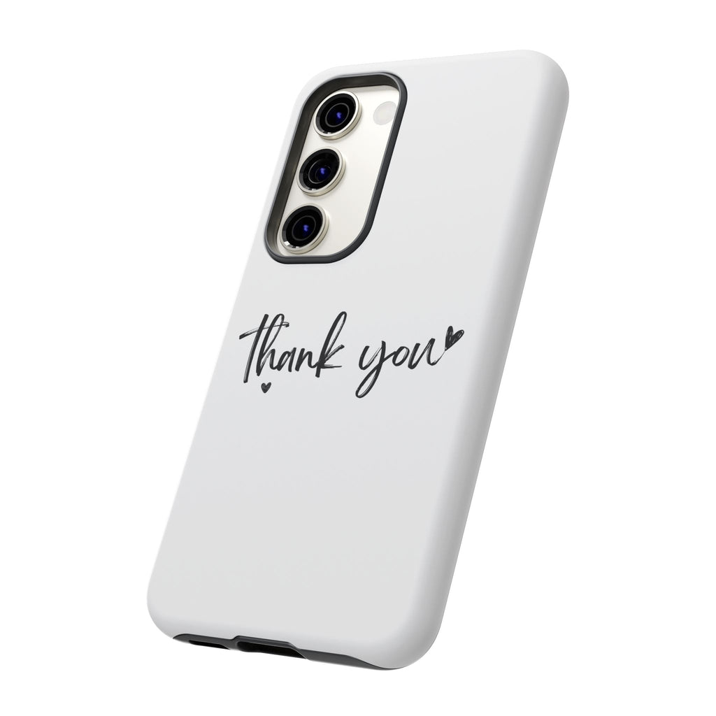 Thank You Phone Case – Stylish & Durable Protection
