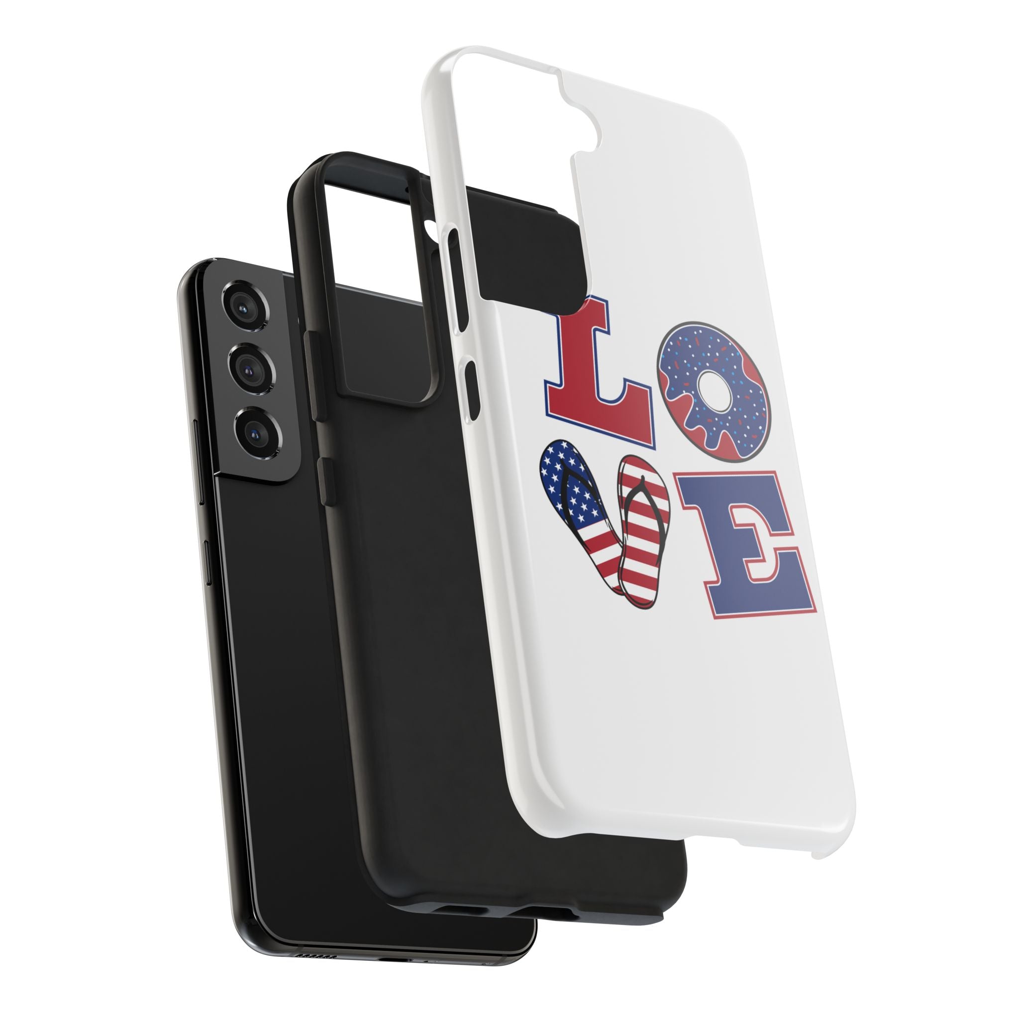 Patriotic Love Phone Case – Tough, Durable Design for All Occasions
