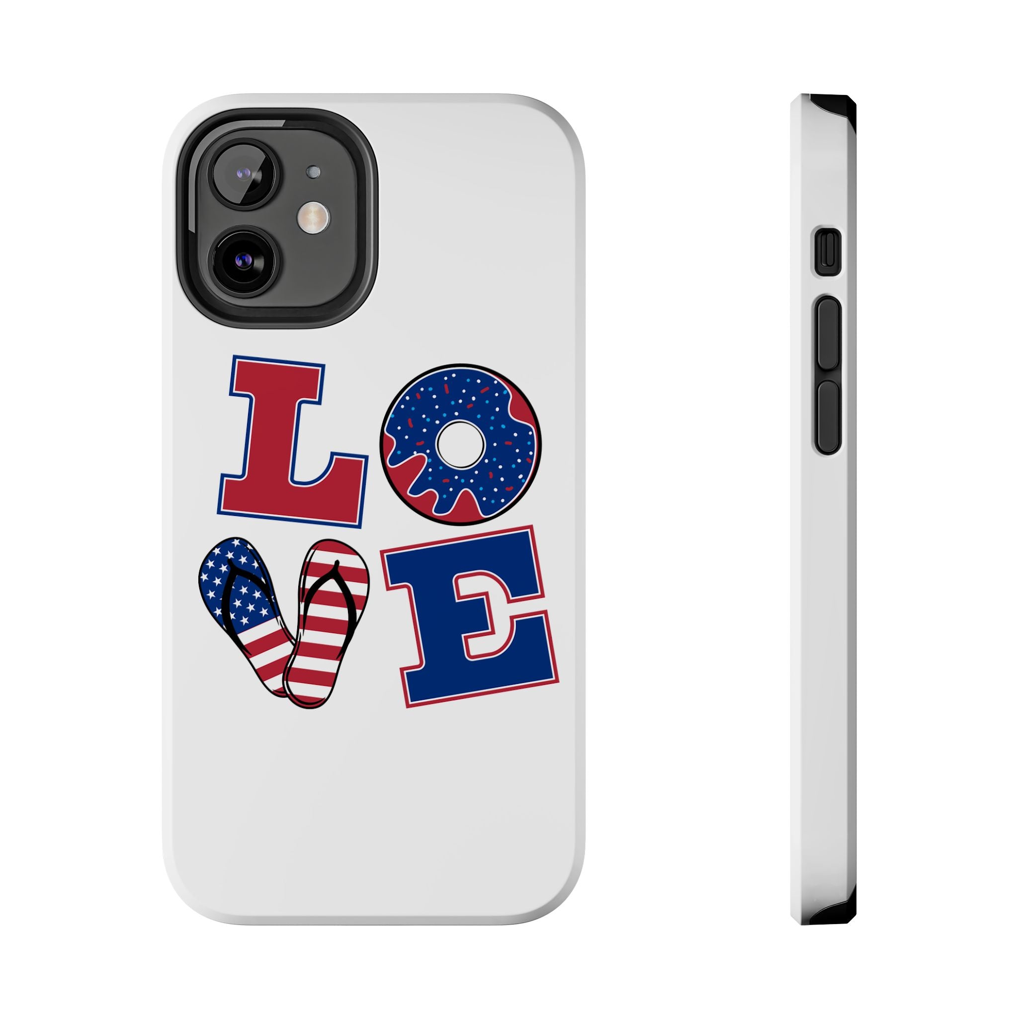 Patriotic Love Phone Case – Tough, Durable Design for All Occasions