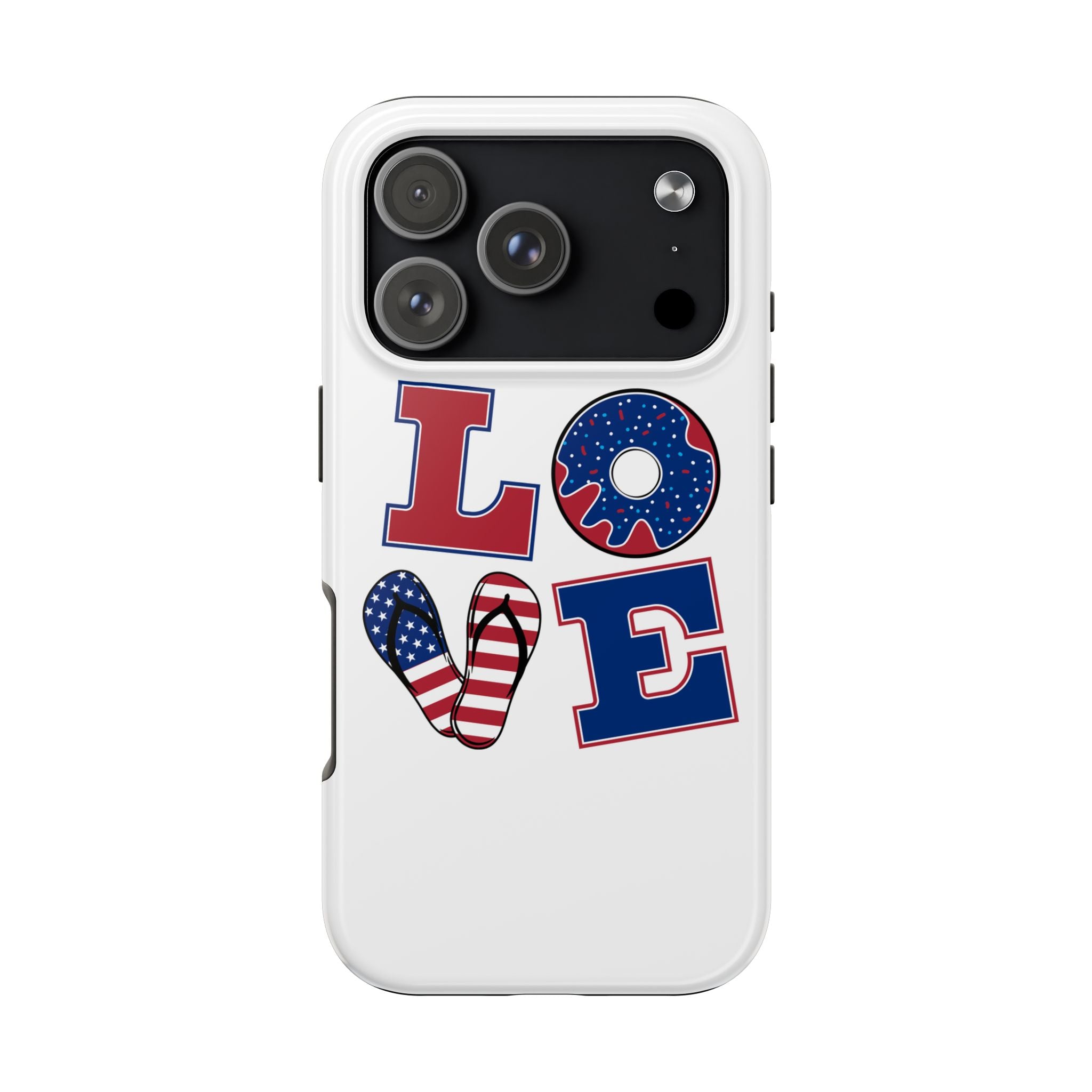 Patriotic Love Phone Case – Tough, Durable Design for All Occasions