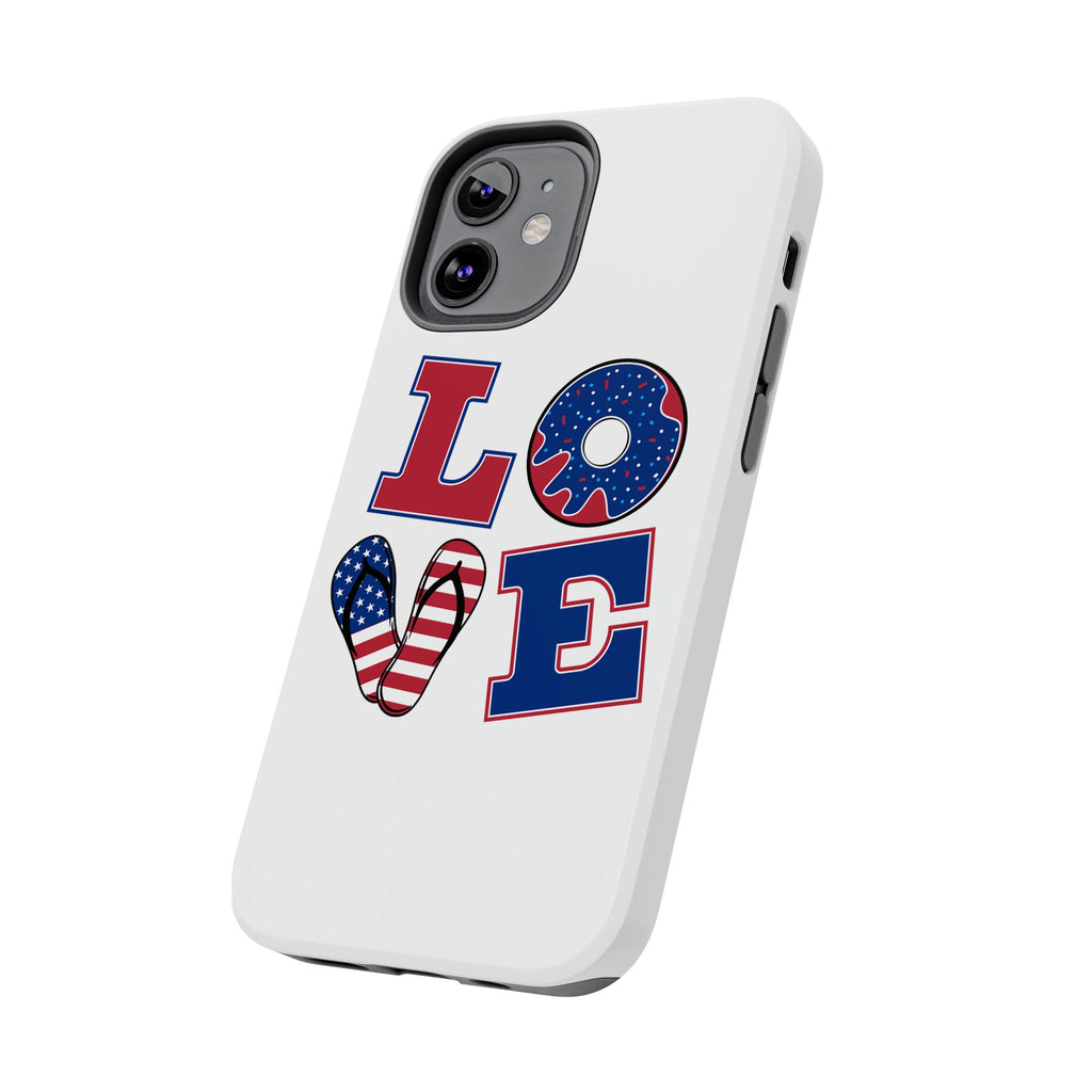 Patriotic Love Phone Case – Tough, Durable Design for All Occasions