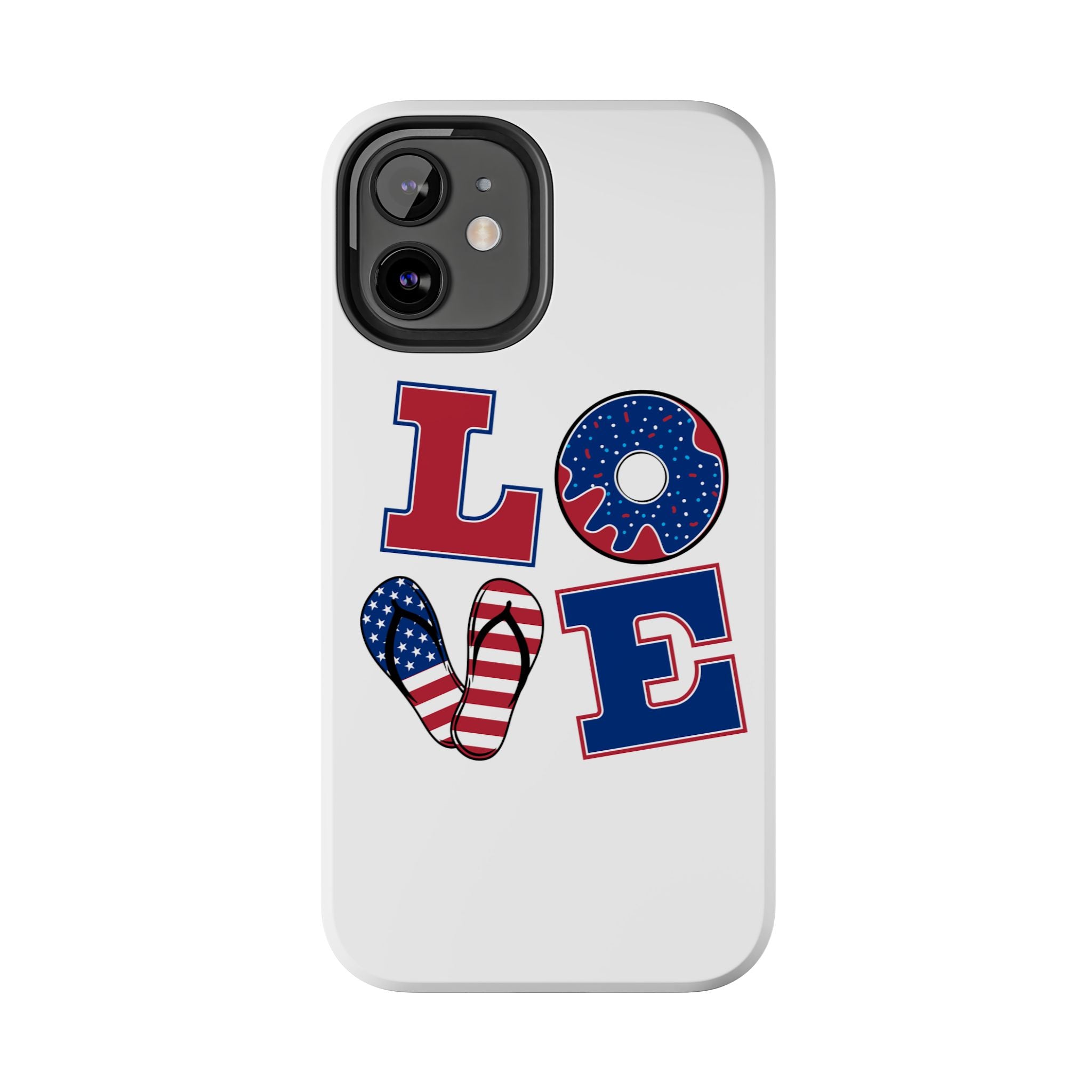 Patriotic Love Phone Case – Tough, Durable Design for All Occasions
