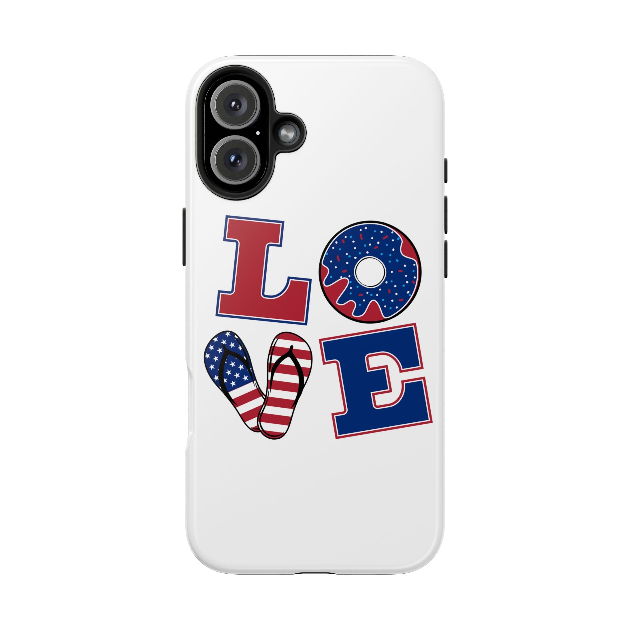 Patriotic Love Phone Case – Tough, Durable Design for All Occasions
