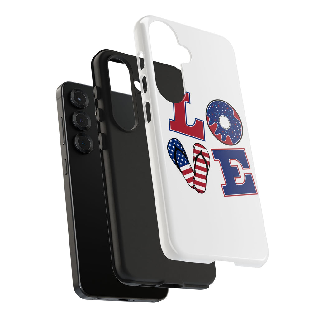 Patriotic Love Phone Case – Tough, Durable Design for All Occasions