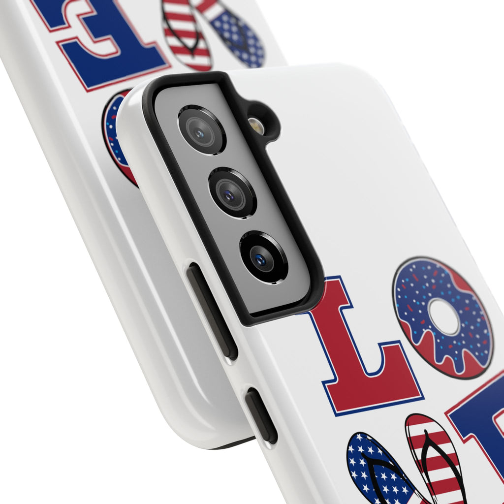 Patriotic Love Phone Case – Tough, Durable Design for All Occasions
