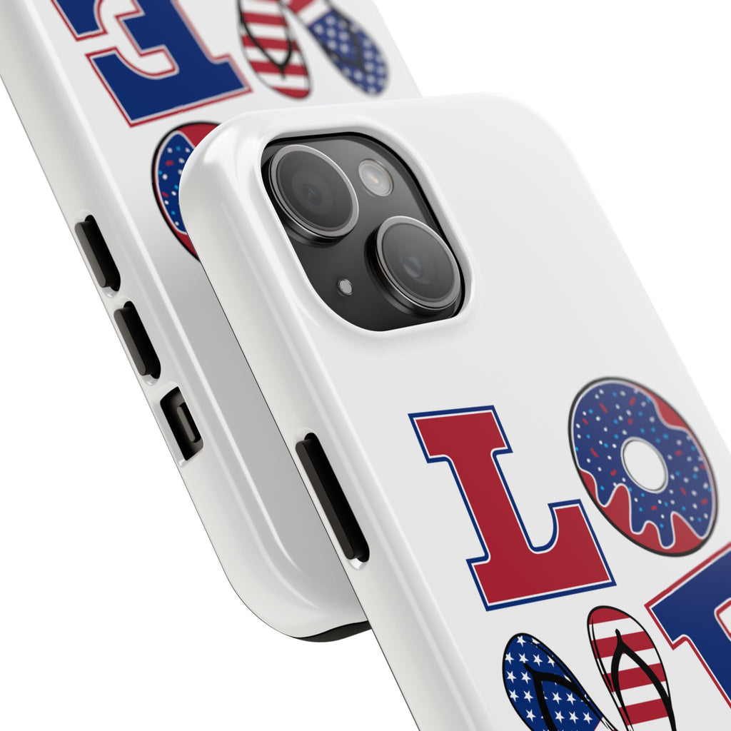 Patriotic Love Phone Case – Tough, Durable Design for All Occasions