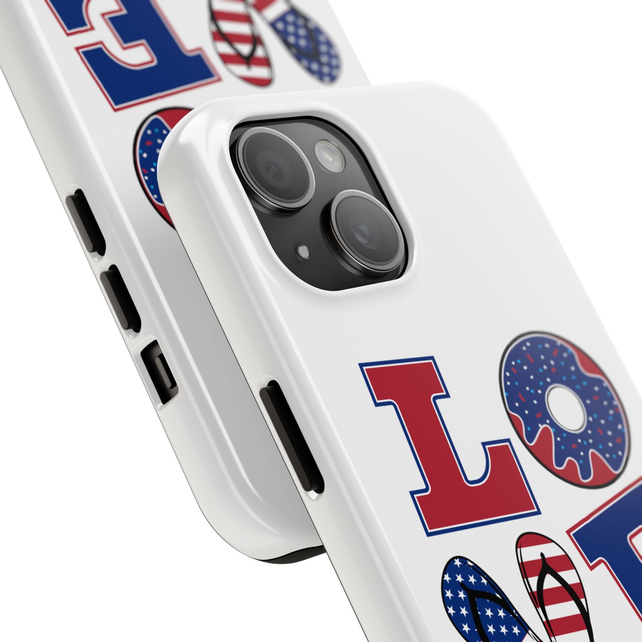 Patriotic Love Phone Case – Tough, Durable Design for All Occasions