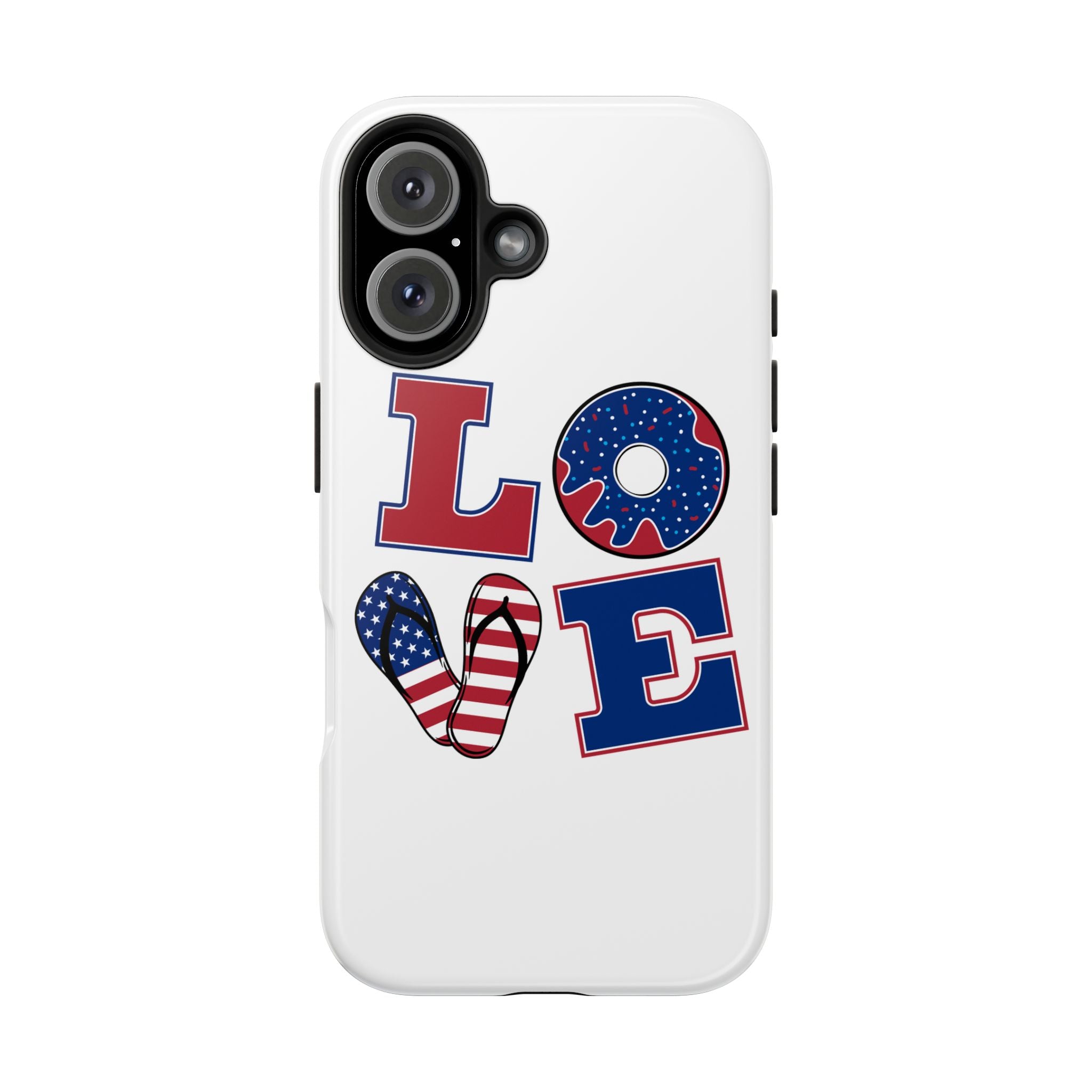 Patriotic Love Phone Case – Tough, Durable Design for All Occasions